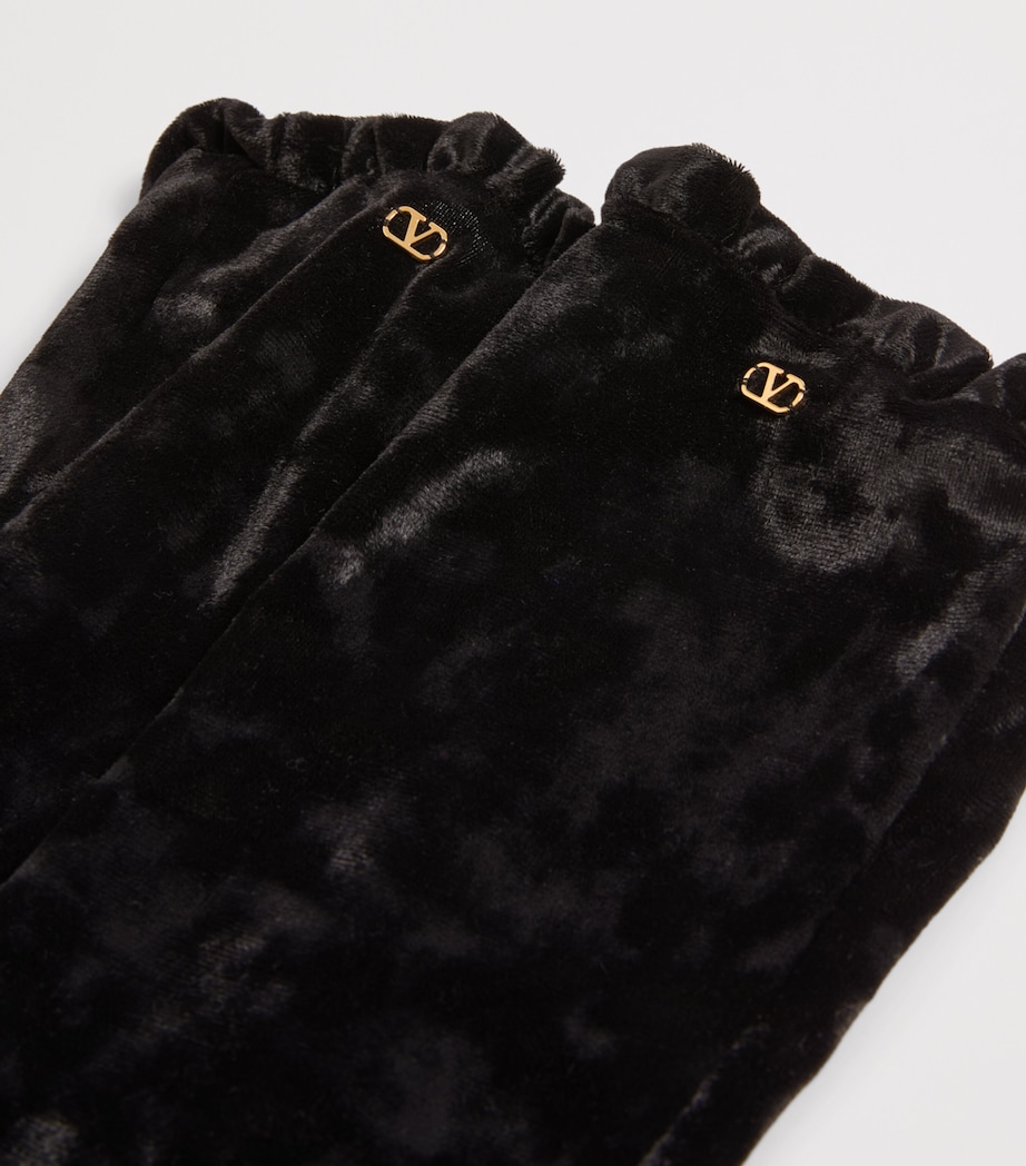 Long Chenille VLogo Gloves N06 Image 4