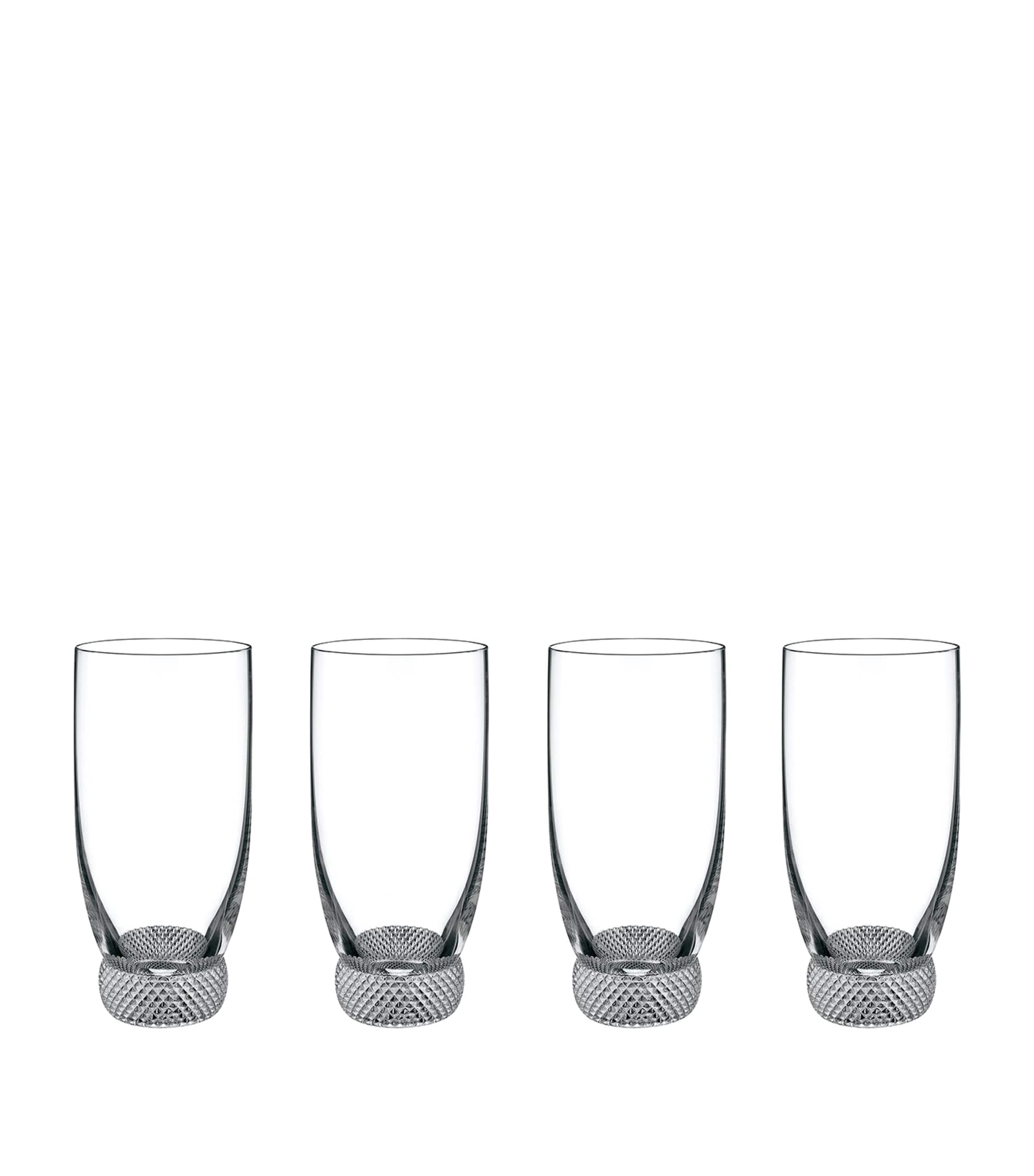 Villeroy & Boch Set Of 4 Crystal Octavie Tumblers In Transparent