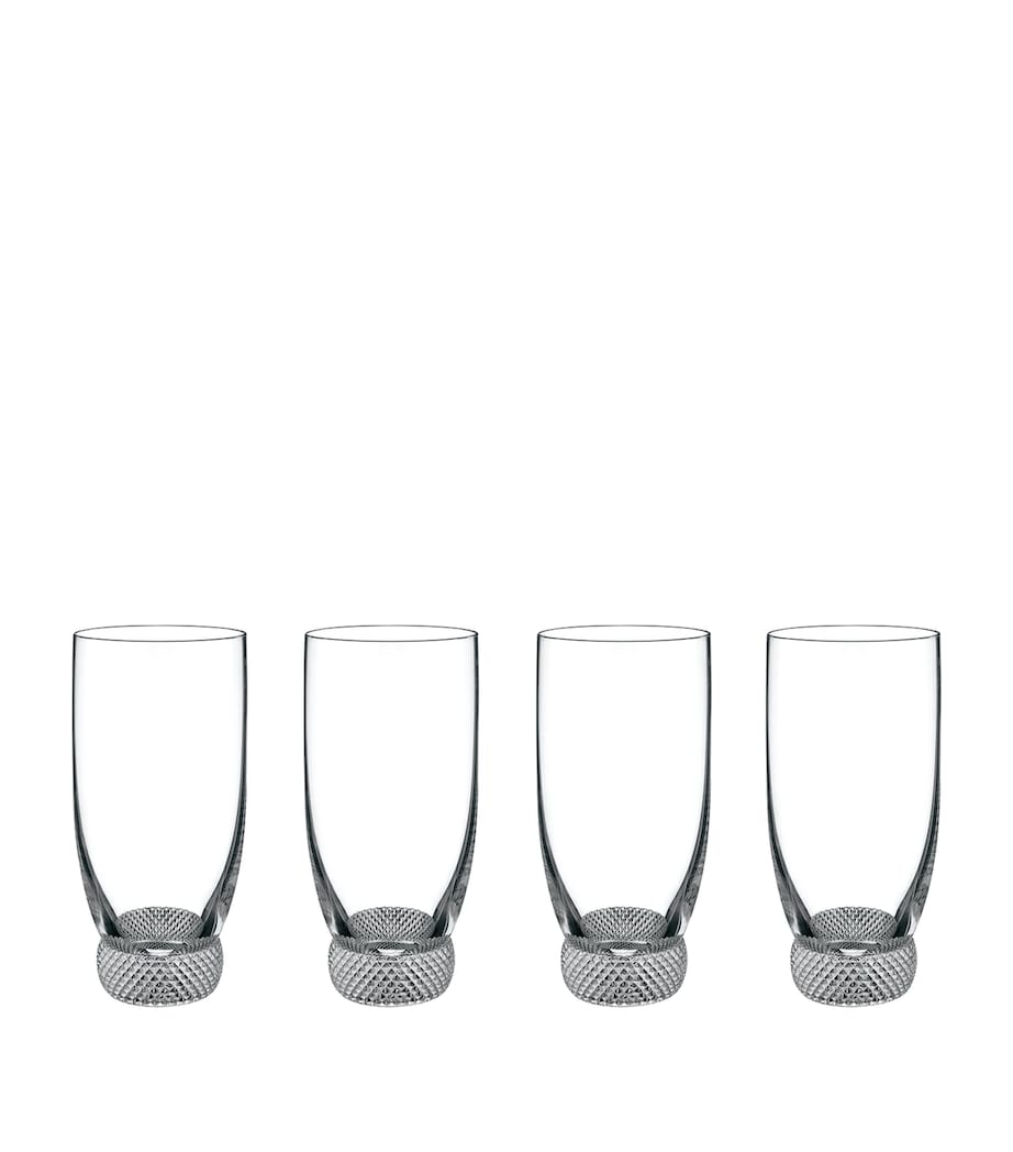 Set of 4 Crystal Octavie Tumblers (120ml) CLEAR Image 1