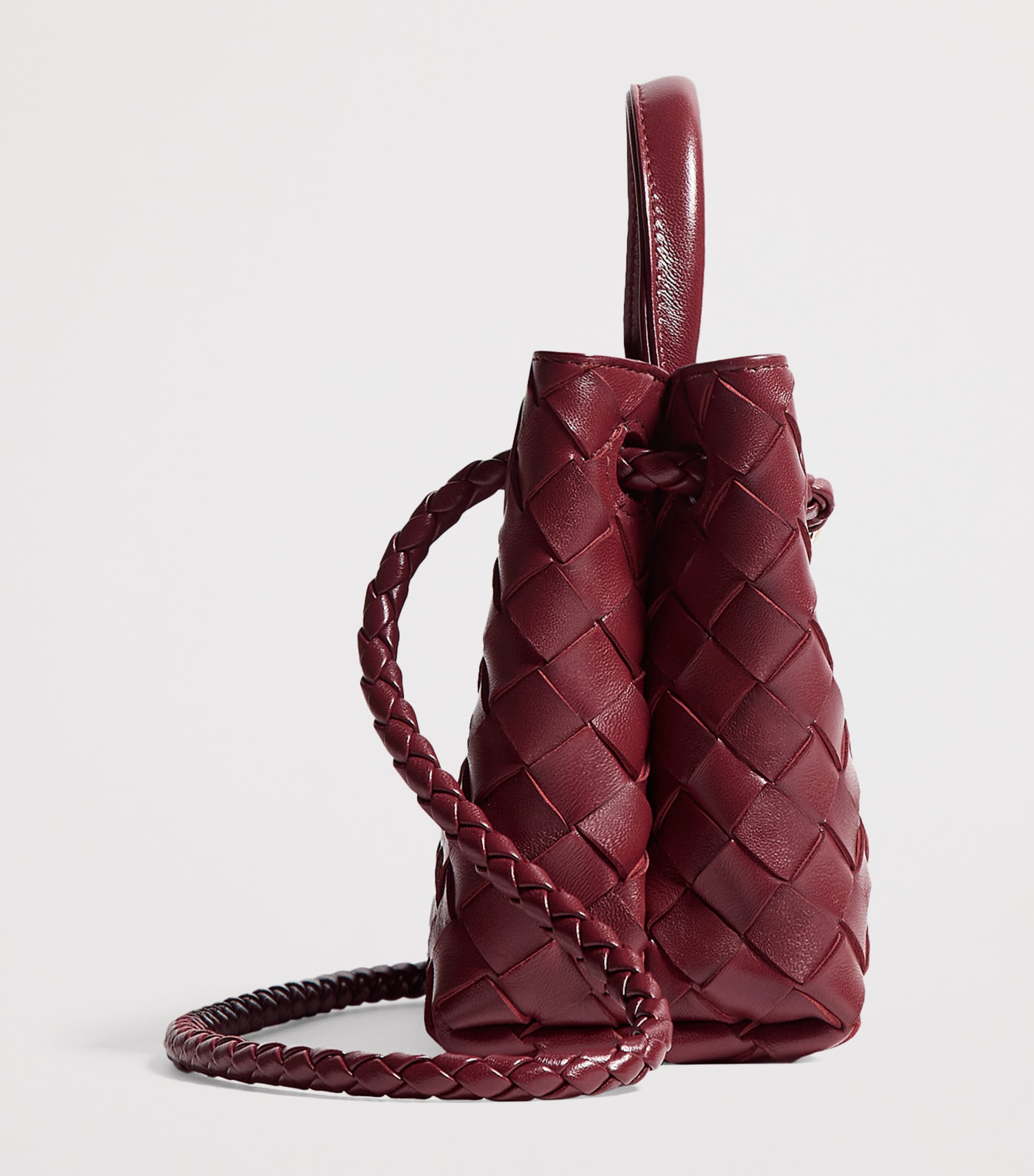 Bottega Veneta Mini Leather Andiamo Top-Handle Bag Image 4