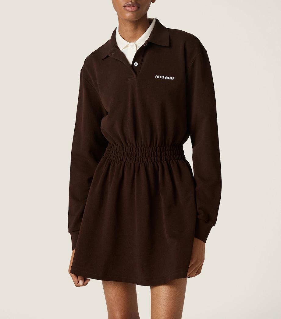 Cotton Piqué Mini Dress F0324 Image 2