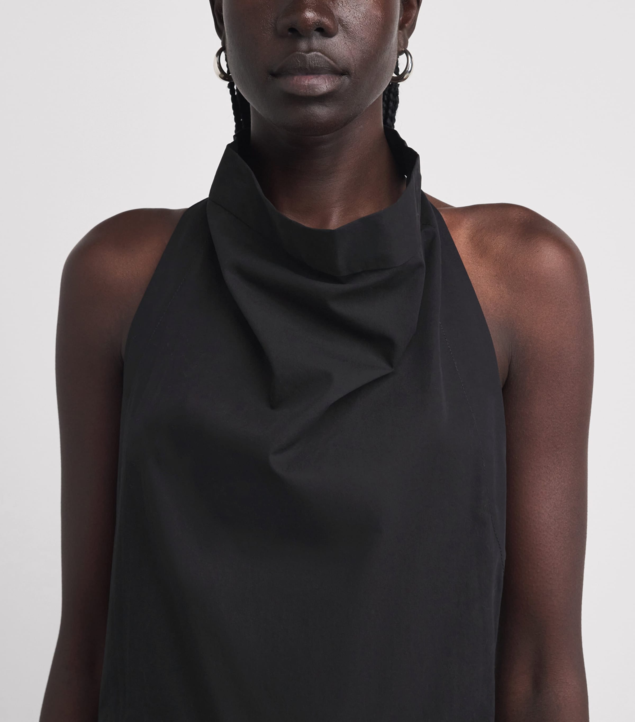 CAMILLA AND MARC Womens Halterneck Grace Maxi Dress Dblk Black Image 3
