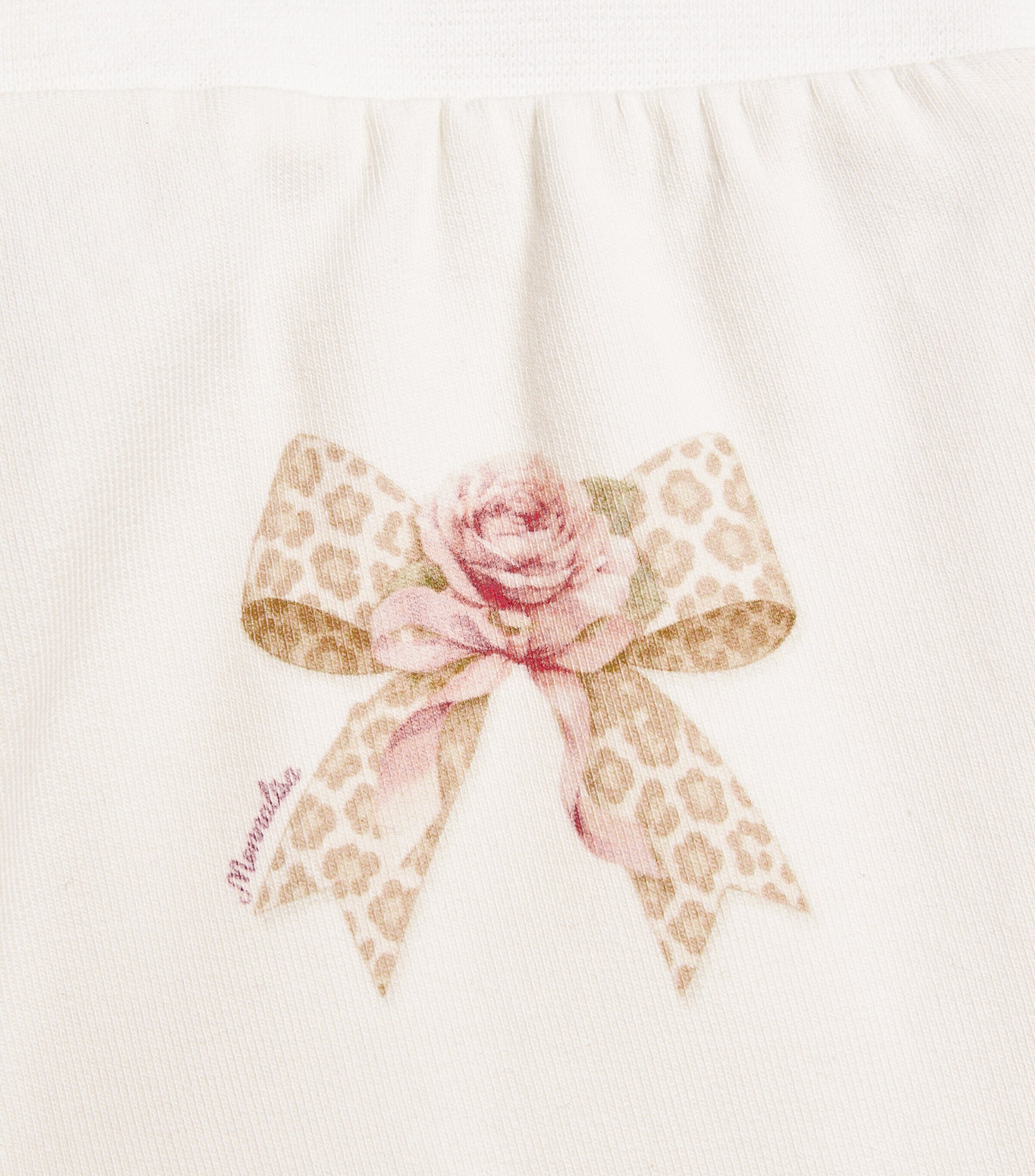 Monnalisa Stretch-Cotton Leopard Sweatpants (3-24 Months) Panna Image 3