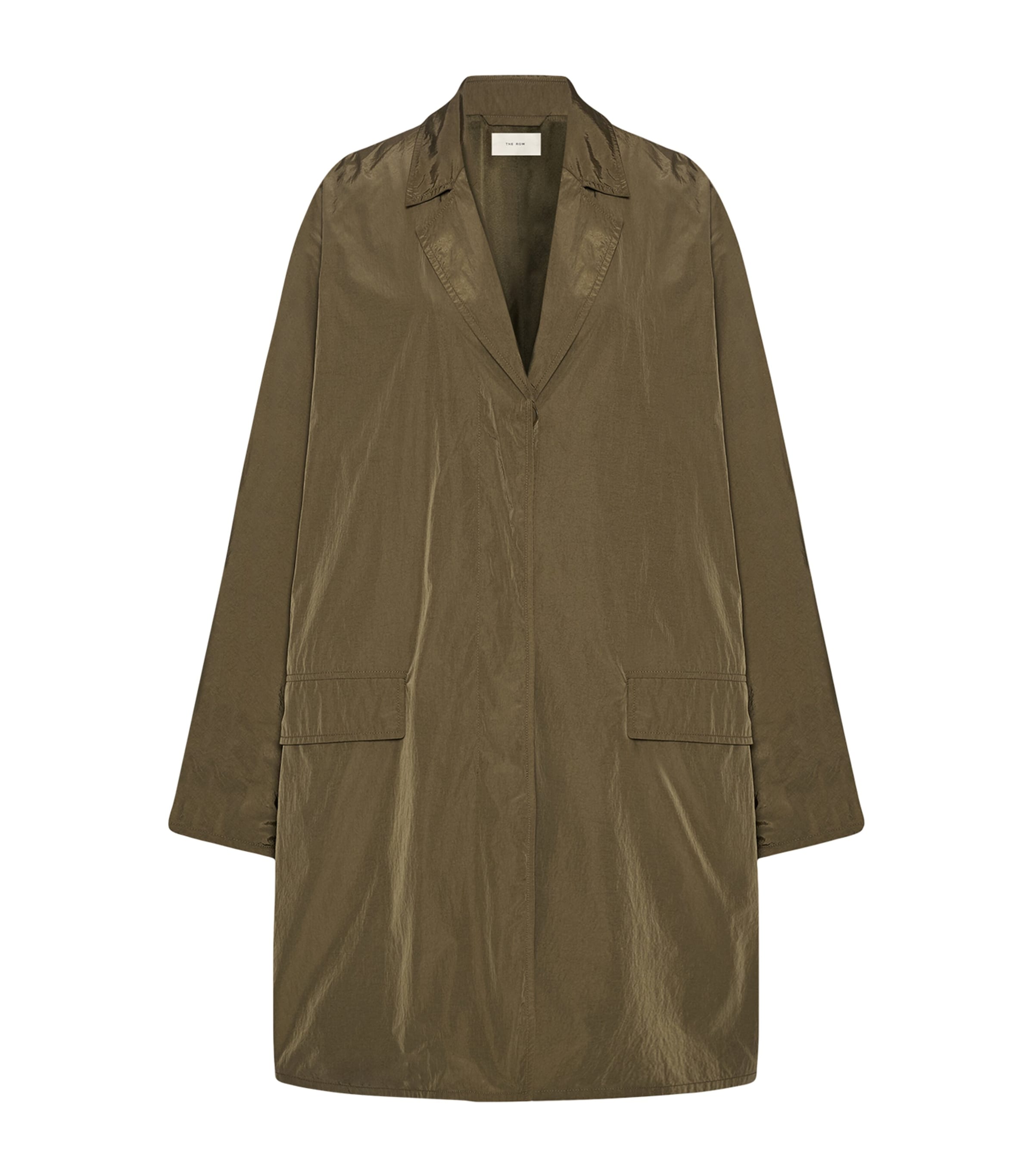 The Row Womens Felixa Coat Military Beige Image 1