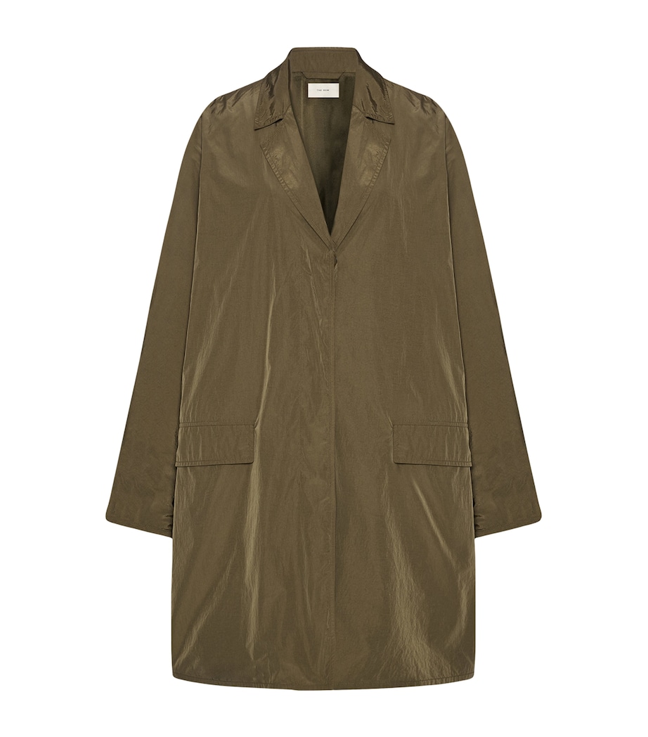 The Row Womens Felixa Coat Military Beige Image 1