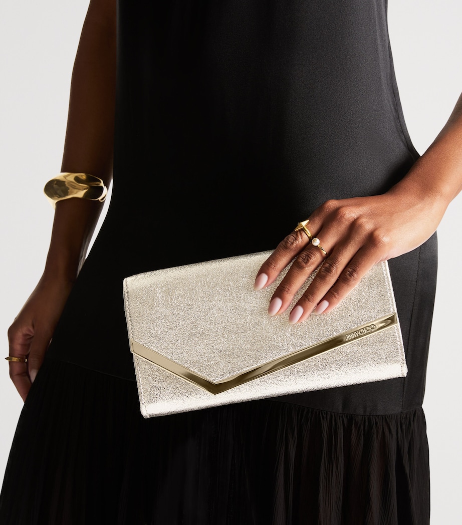 Jimmy Choo Emmie Clutch Bag Platinum Ice/light G Image 2