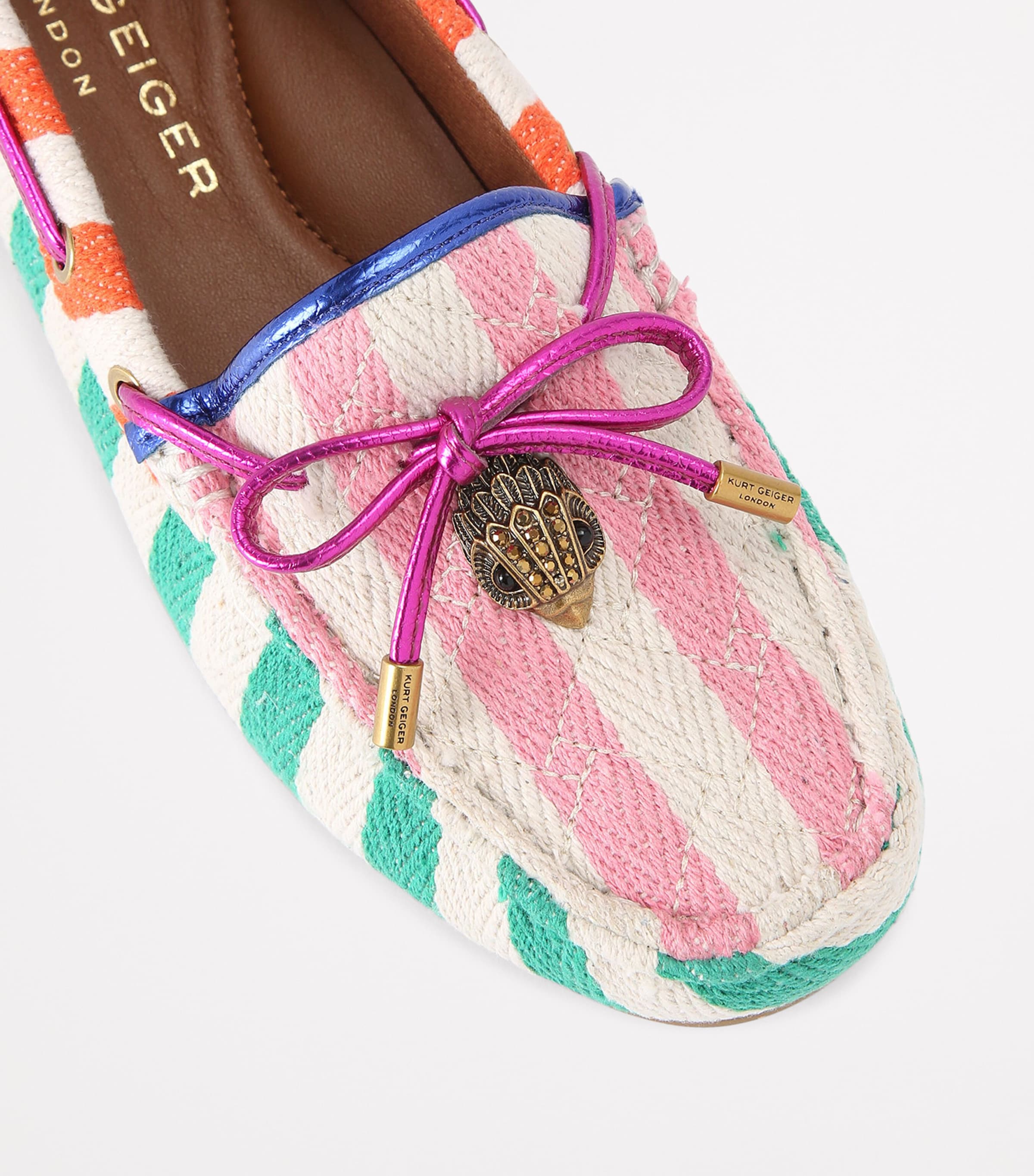 Woven Eagle Moccasins GREEN OTH Image 3