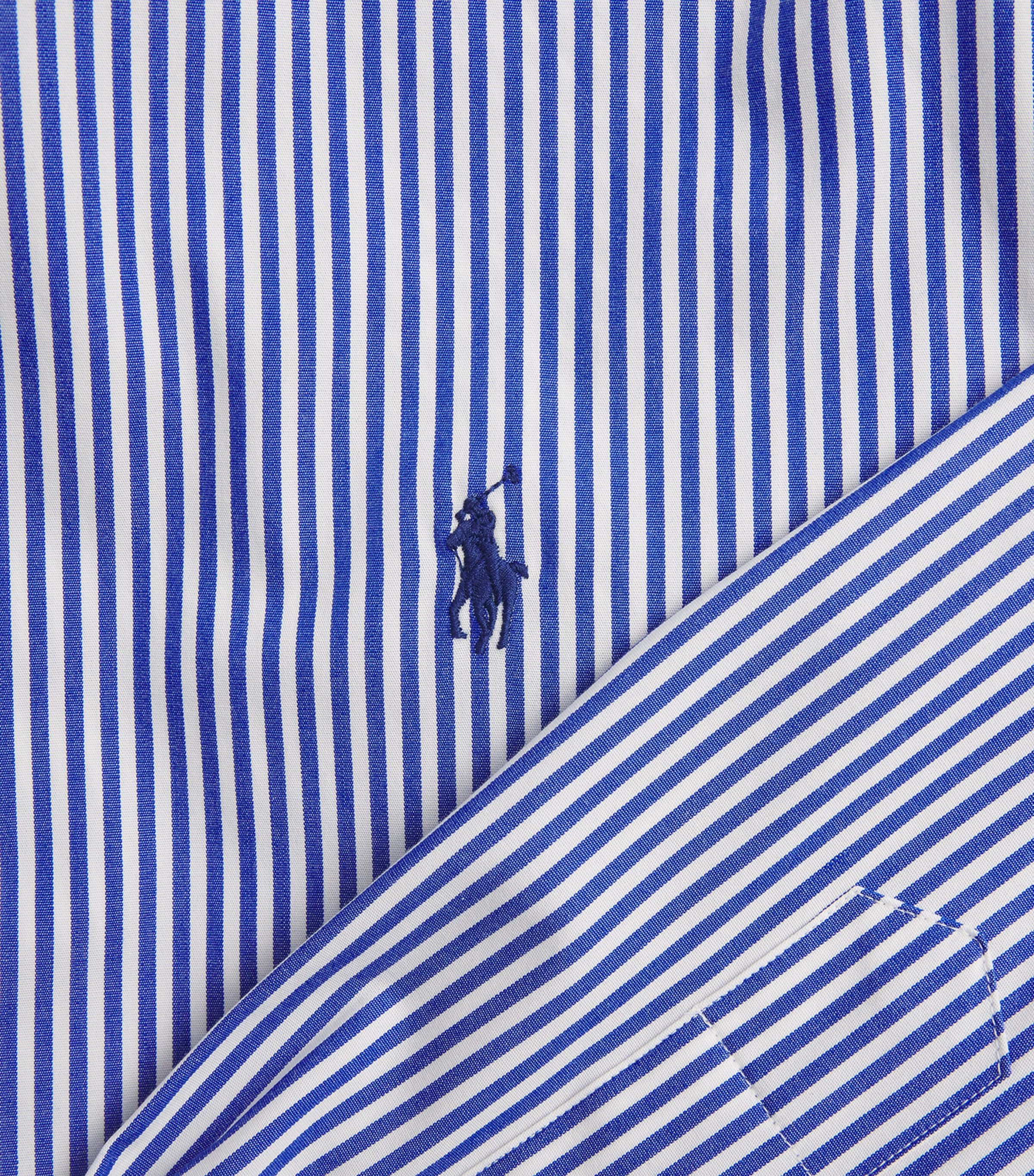 Polo Ralph Lauren Mens Stripe Custom Fit Shirt Blue/white Bengal St Image 5