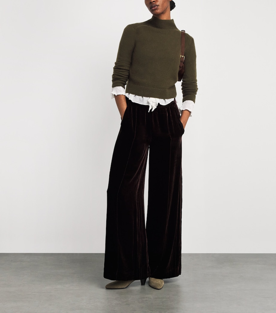 Cashmere High Neck Sweater INTENSE OLIVE Image 2