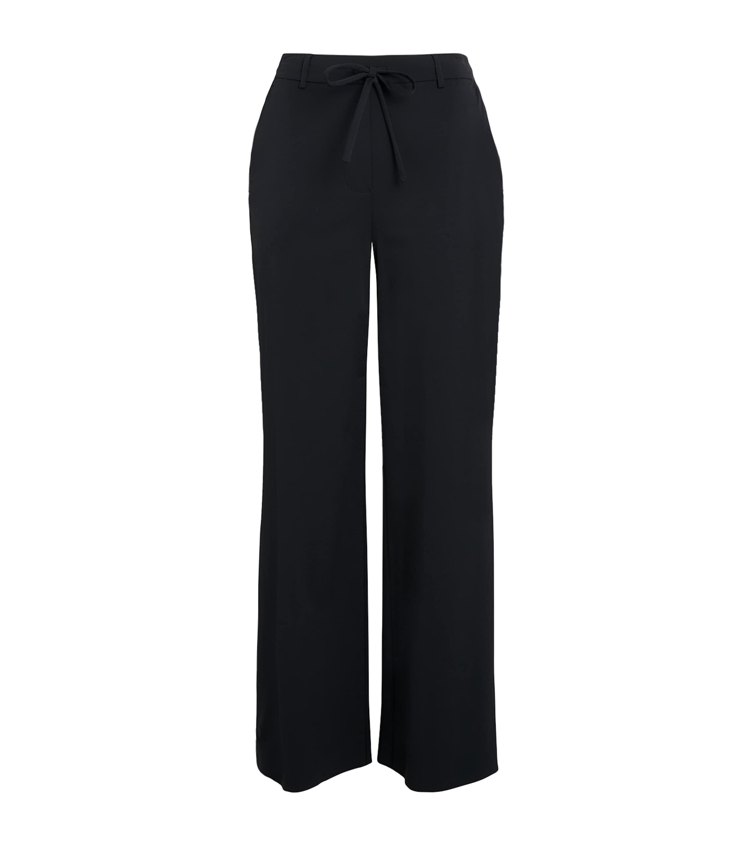Mm Max Mara Technical Jersey Gerona Trousers In Blue