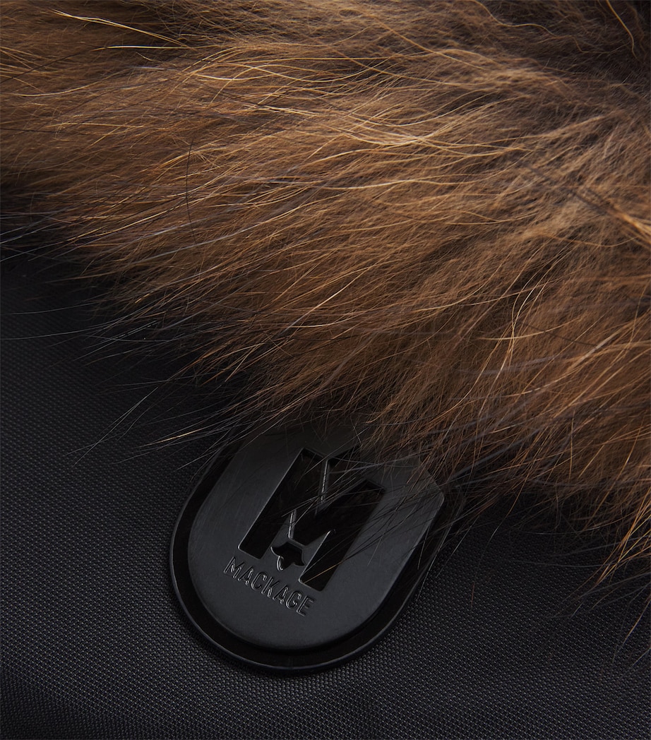 Down Fox Fur-Trim Shiloh-F Coat C0001 BLACK Image 5