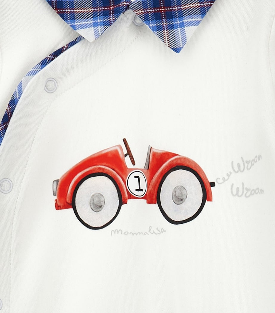 Racing Car All-In-One, Bib and Hat (1-9 Months) PANNA+RUBINO Image 4