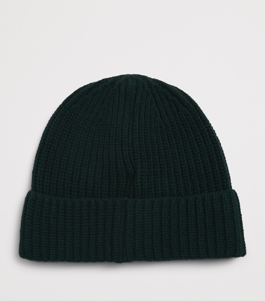 Stone Island Virgin Wool Logo Beanie Image 2