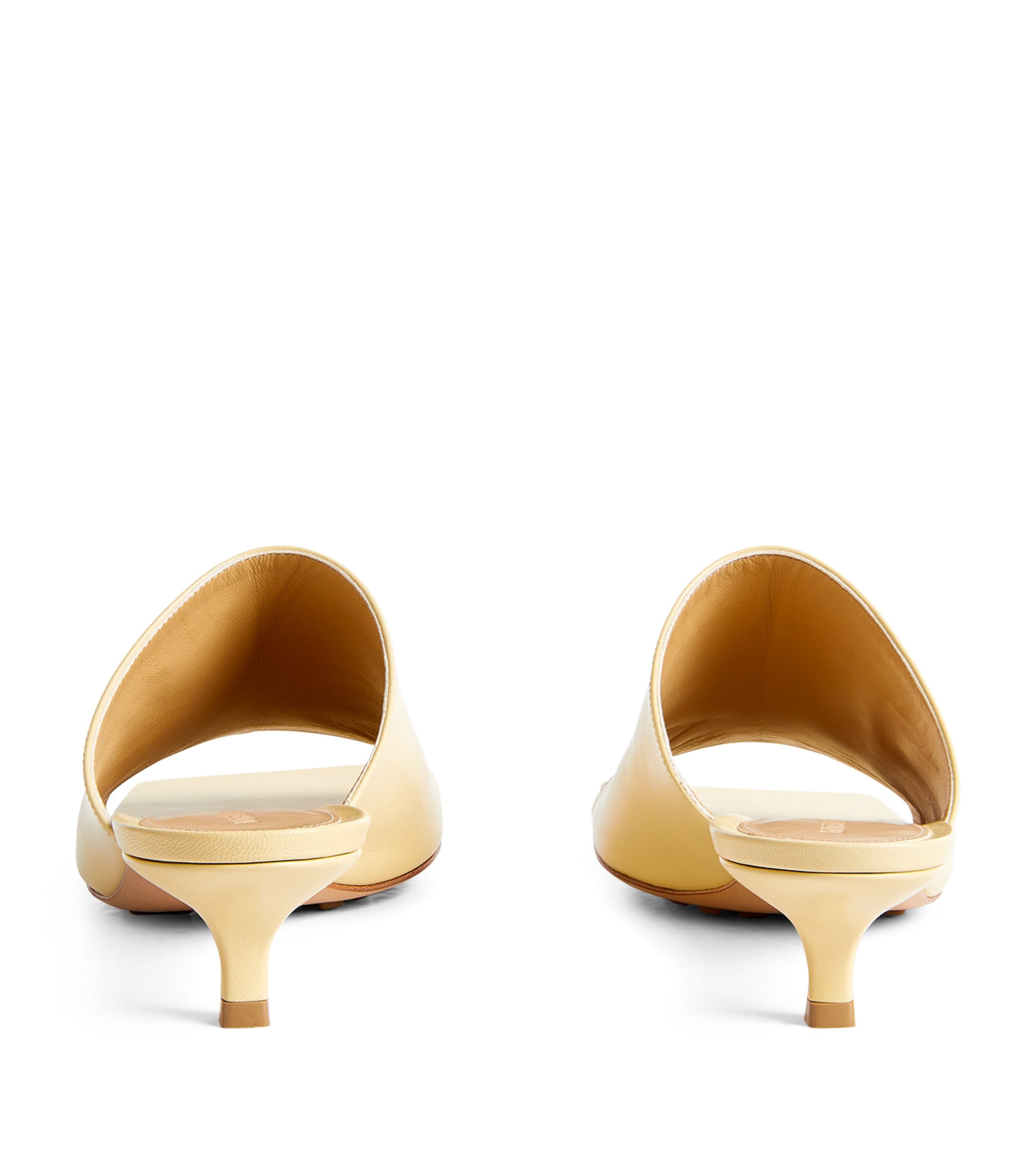 Leather Stretch Mules 40 MOON BEAM Image 4