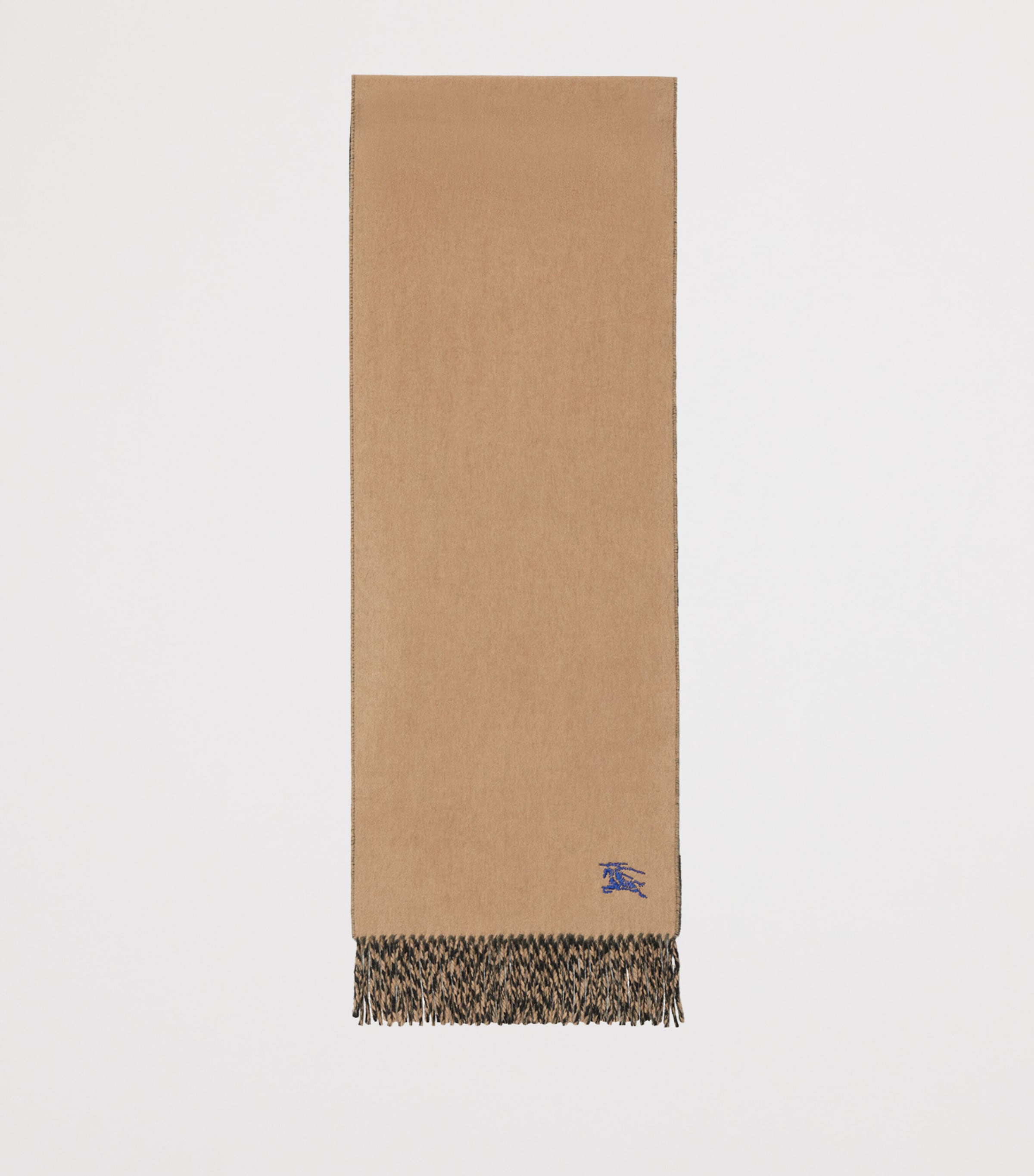 Cashmere Reversible Scarf CAMEL /BLACK Image 2