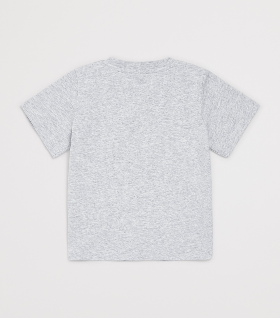 Stella McCartney Kids Cotton Dove T-Shirt (3-36 Months) Grigio Medio Mel. Image 2