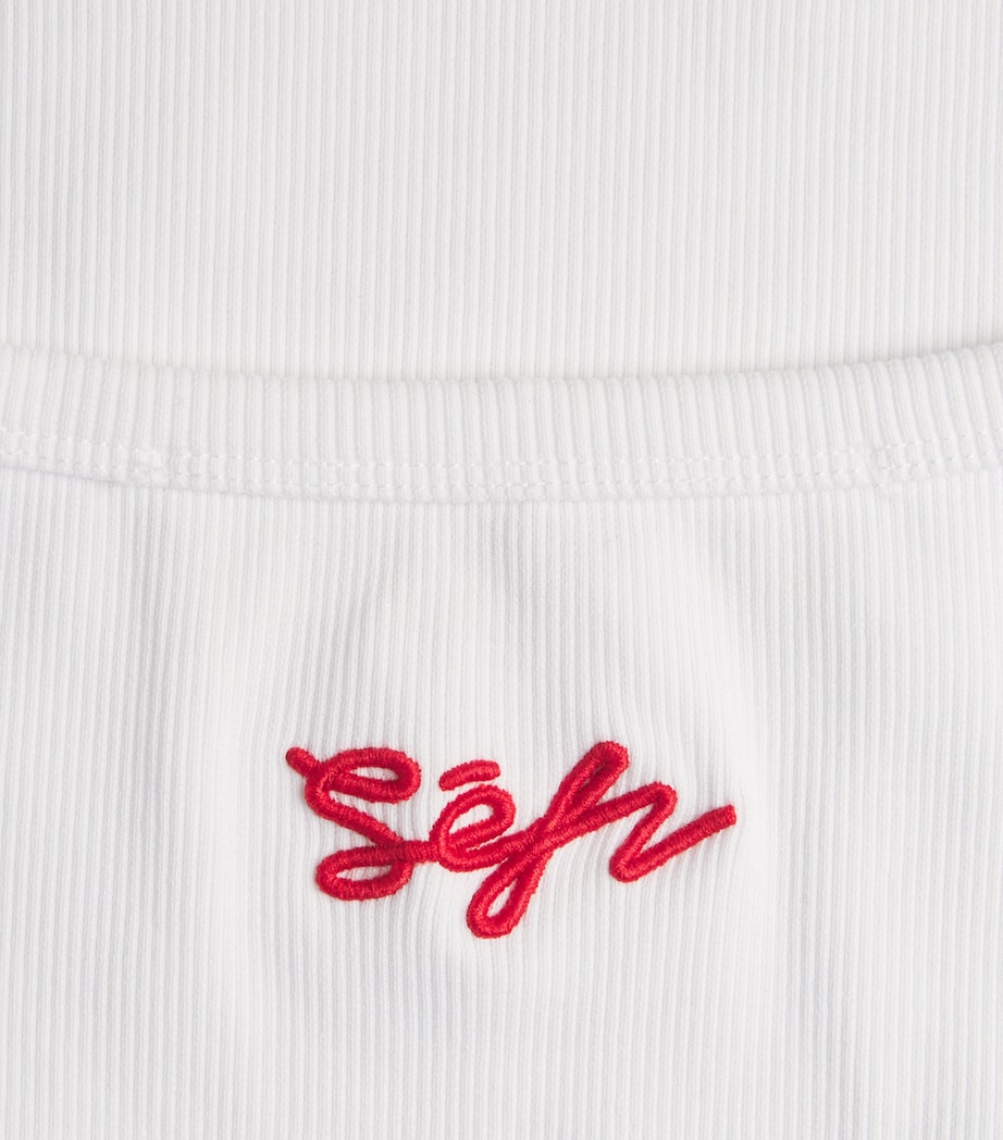 Séfr Mens Stretch-Cotton Cyril Tank Top Organic White Cotton Image 6