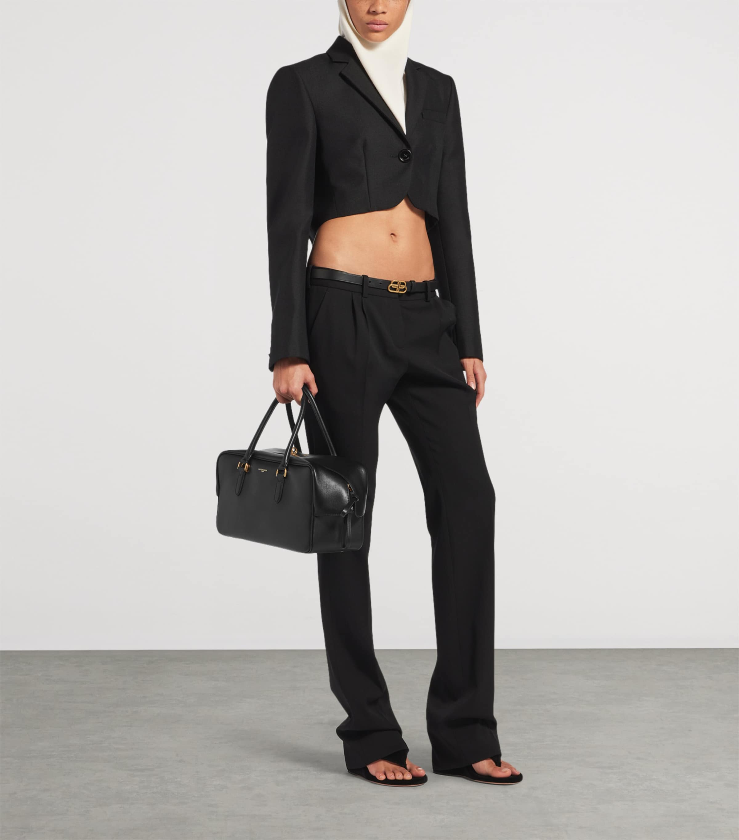 Balenciaga Lambskin Le 7 Bowling Bag Image 2