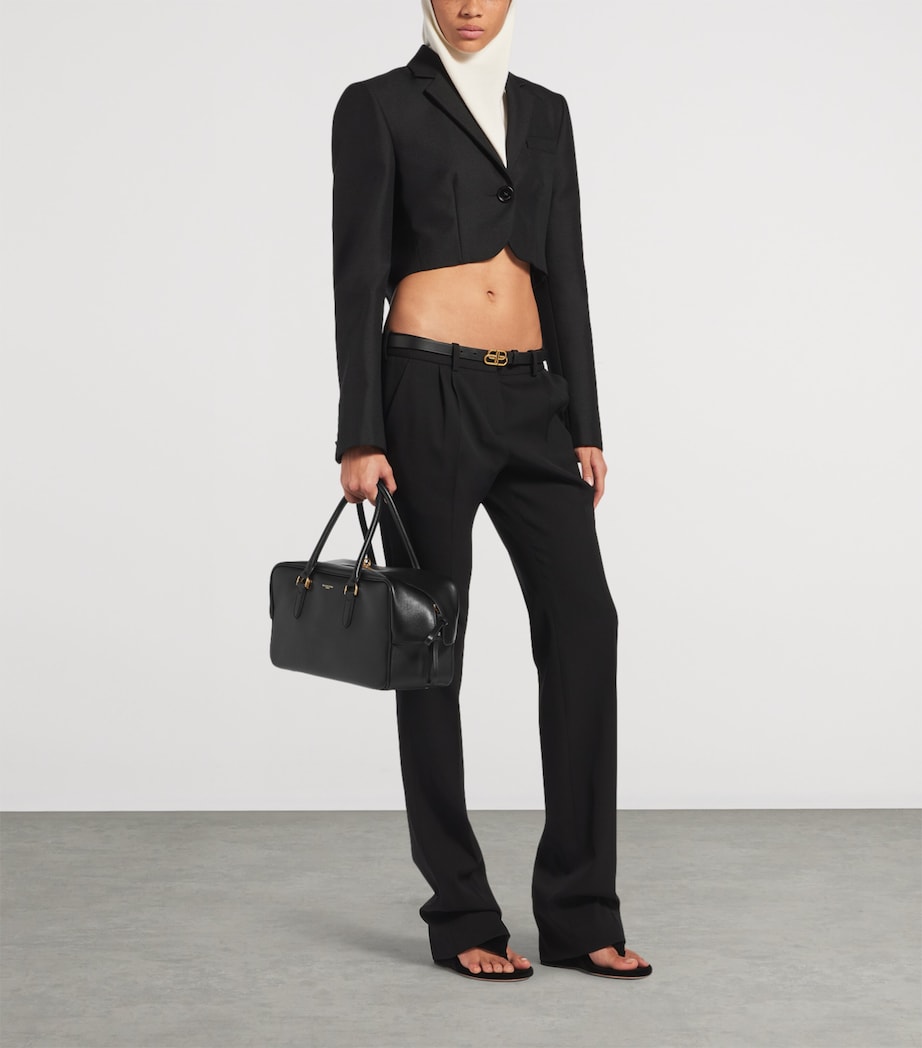Balenciaga Lambskin Le 7 Bowling Bag Image 2