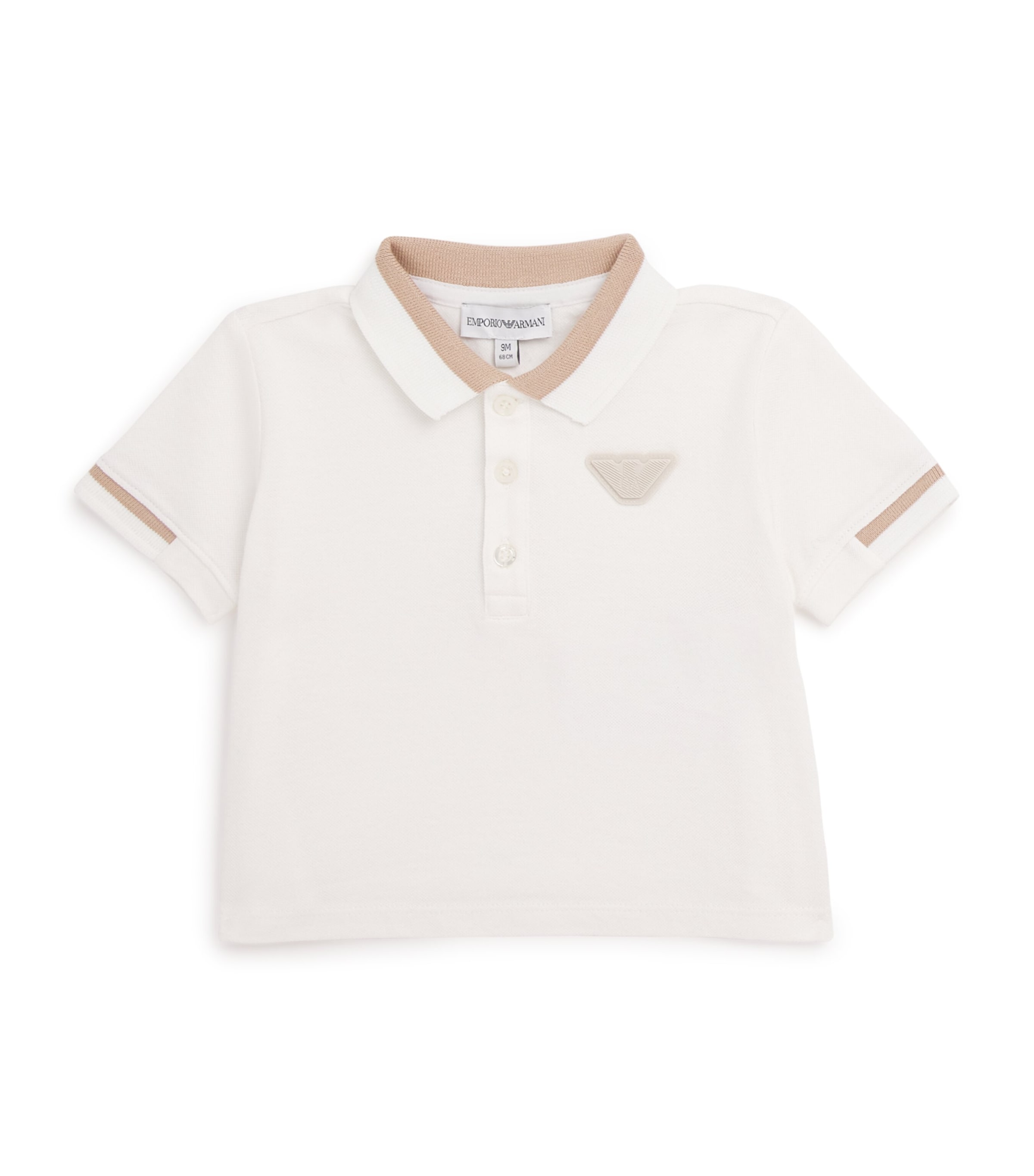 Stretch-Cotton Polo Shirt (4-16 Years) OFF WHITE Image 1