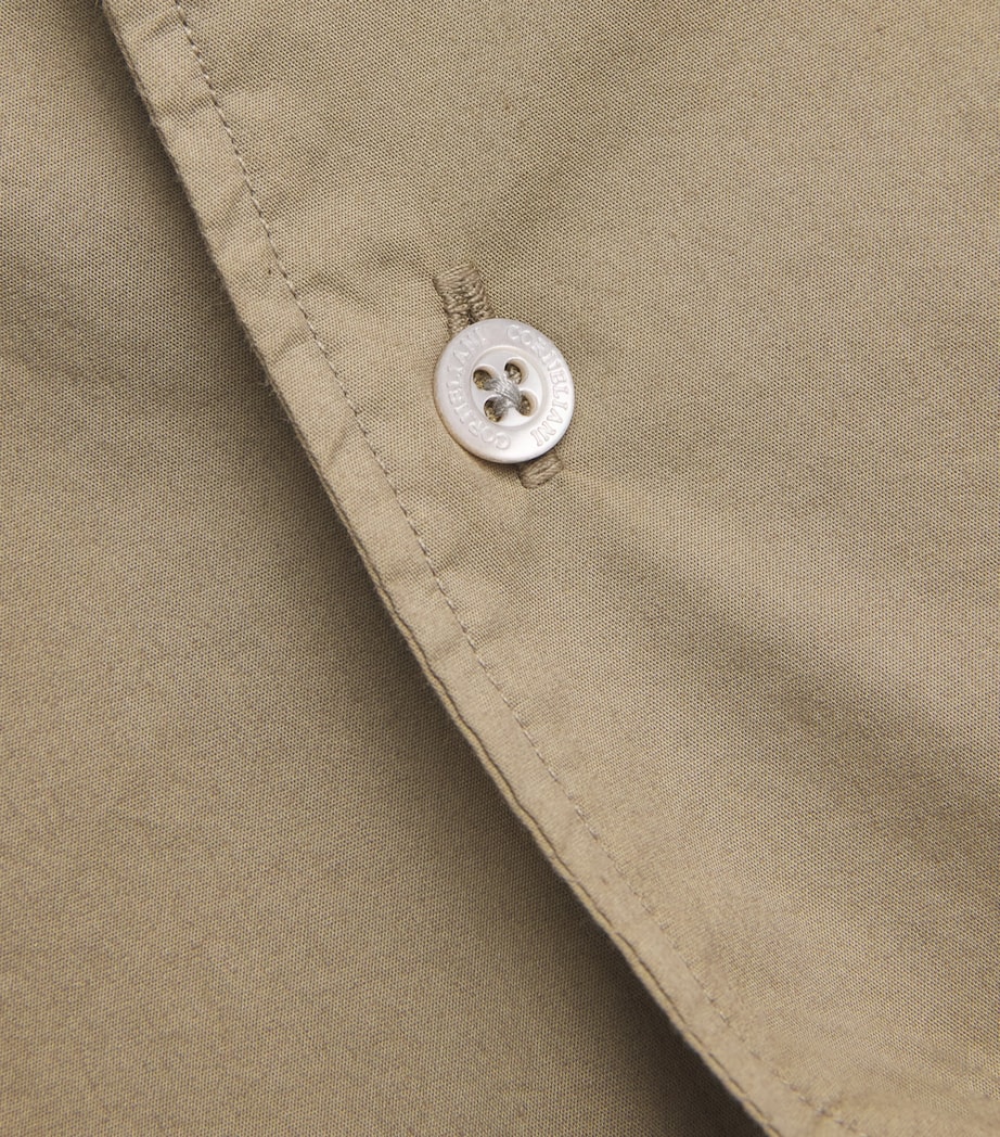 Corneliani Mens Cotton-Blend Shirt Brown Image 6
