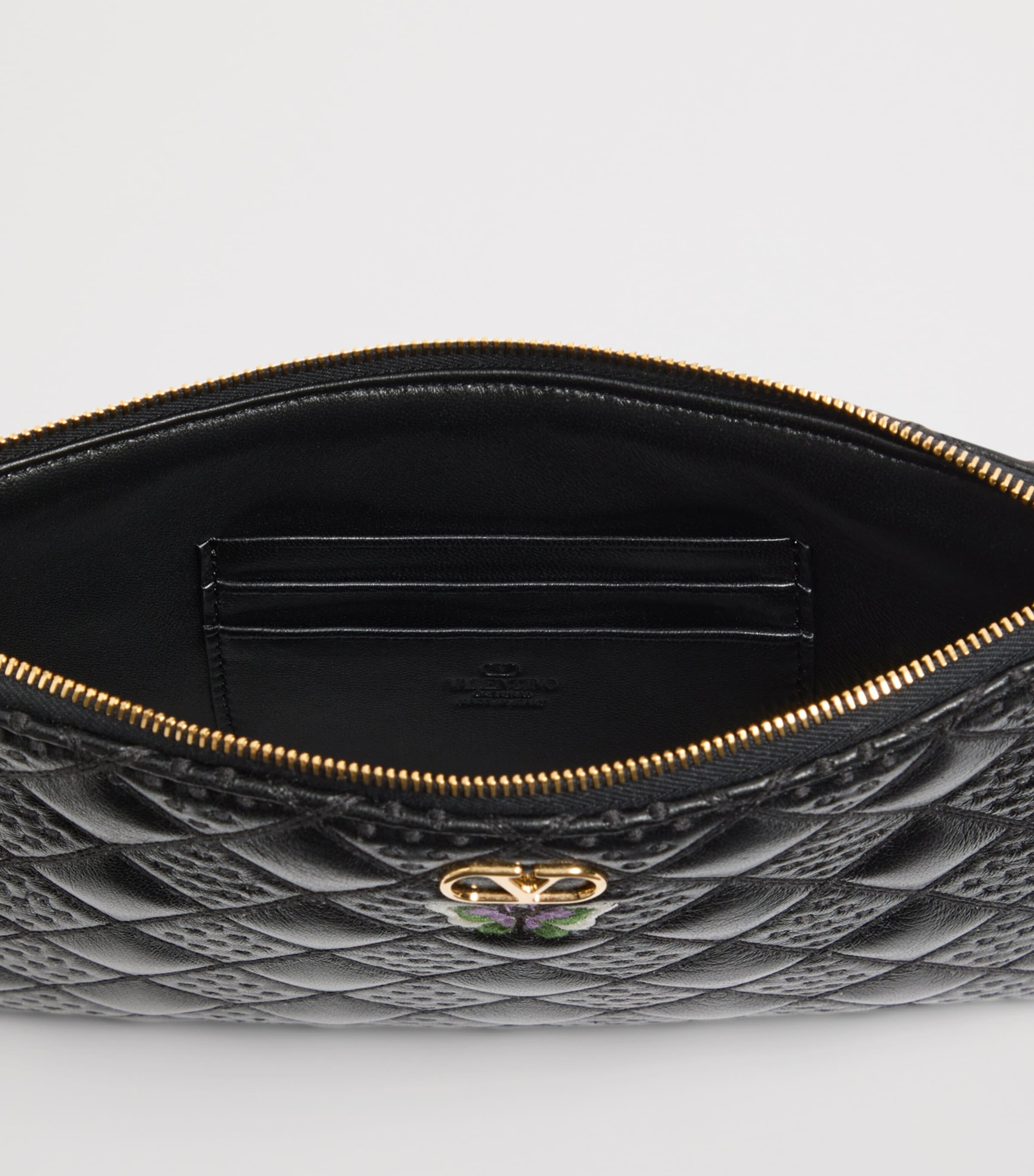 Valentino Garavani Medium Leather Flutterby Pouch Image 5