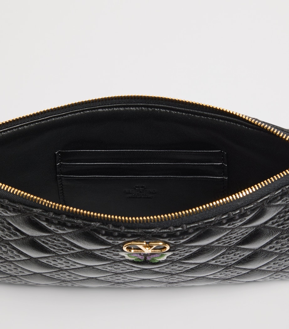 Valentino Garavani Medium Leather Flutterby Pouch Image 5