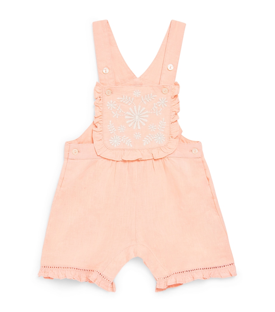 Linen Dungarees (3-36 Months) PIVOINE Image 1