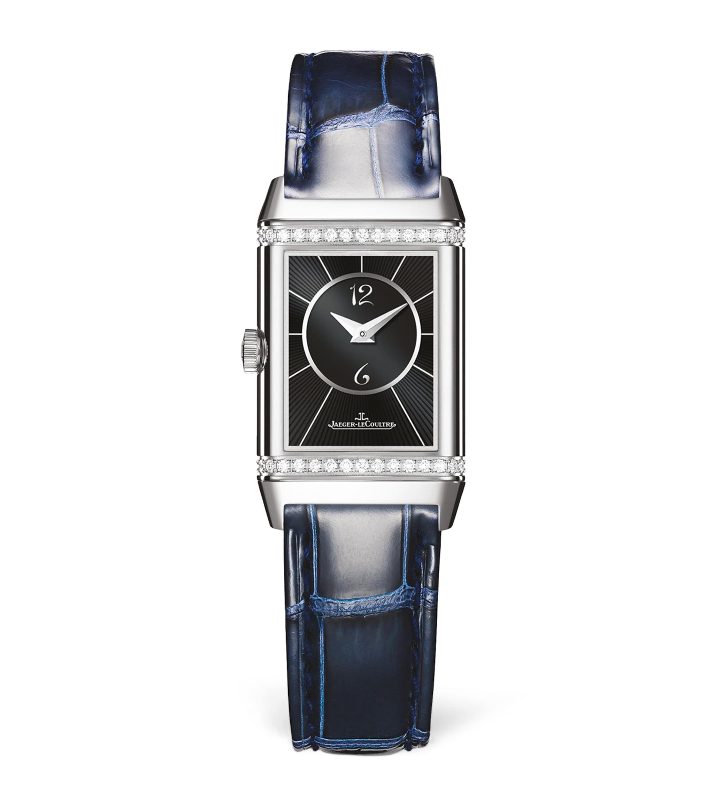 Small Stainless Steel and Diamond Reverso Classic Duetto Watch 21mm STAINLESS STEEL Image 4