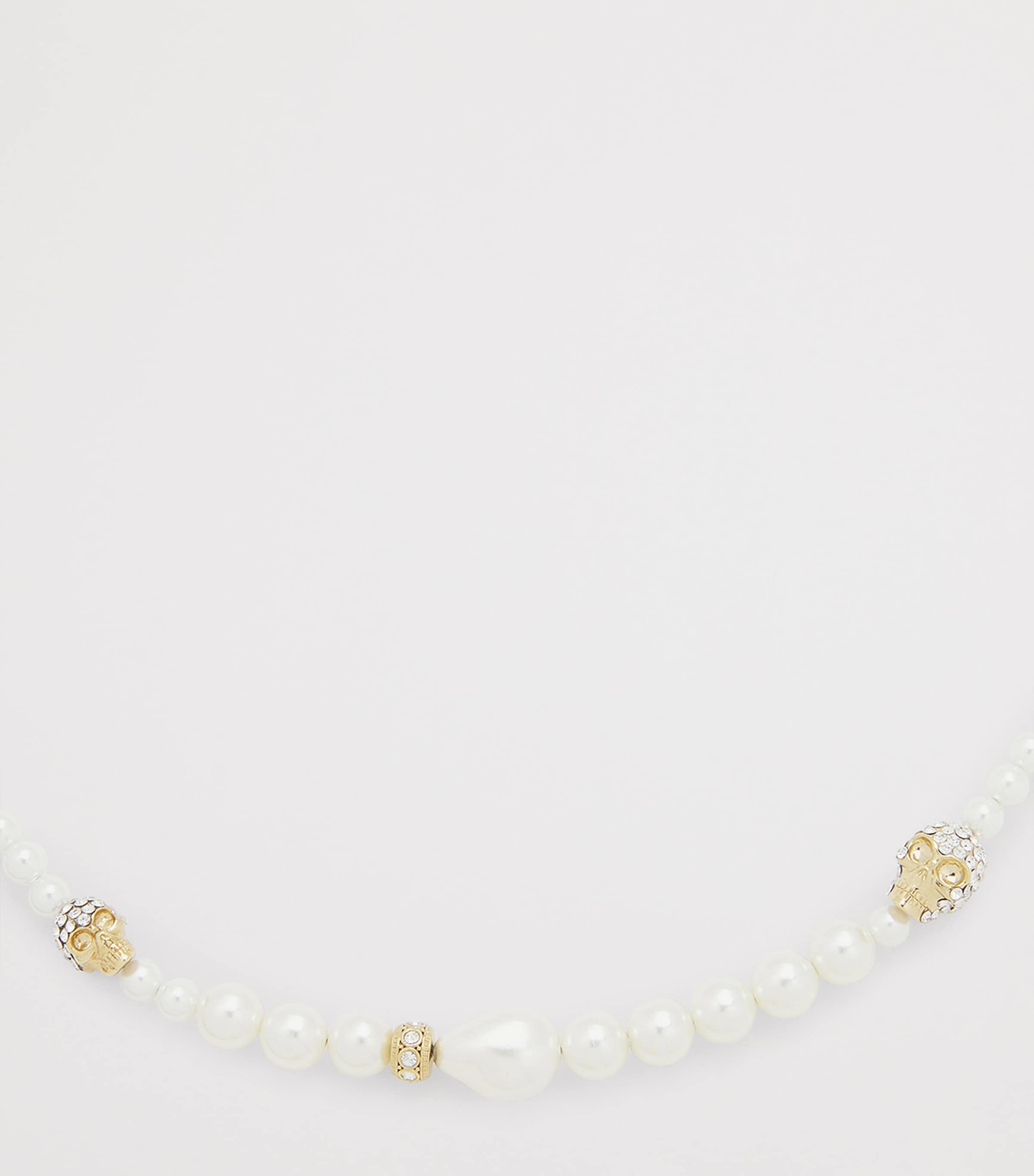 Faux Pearl and Skull Necklace 1953 Image 2