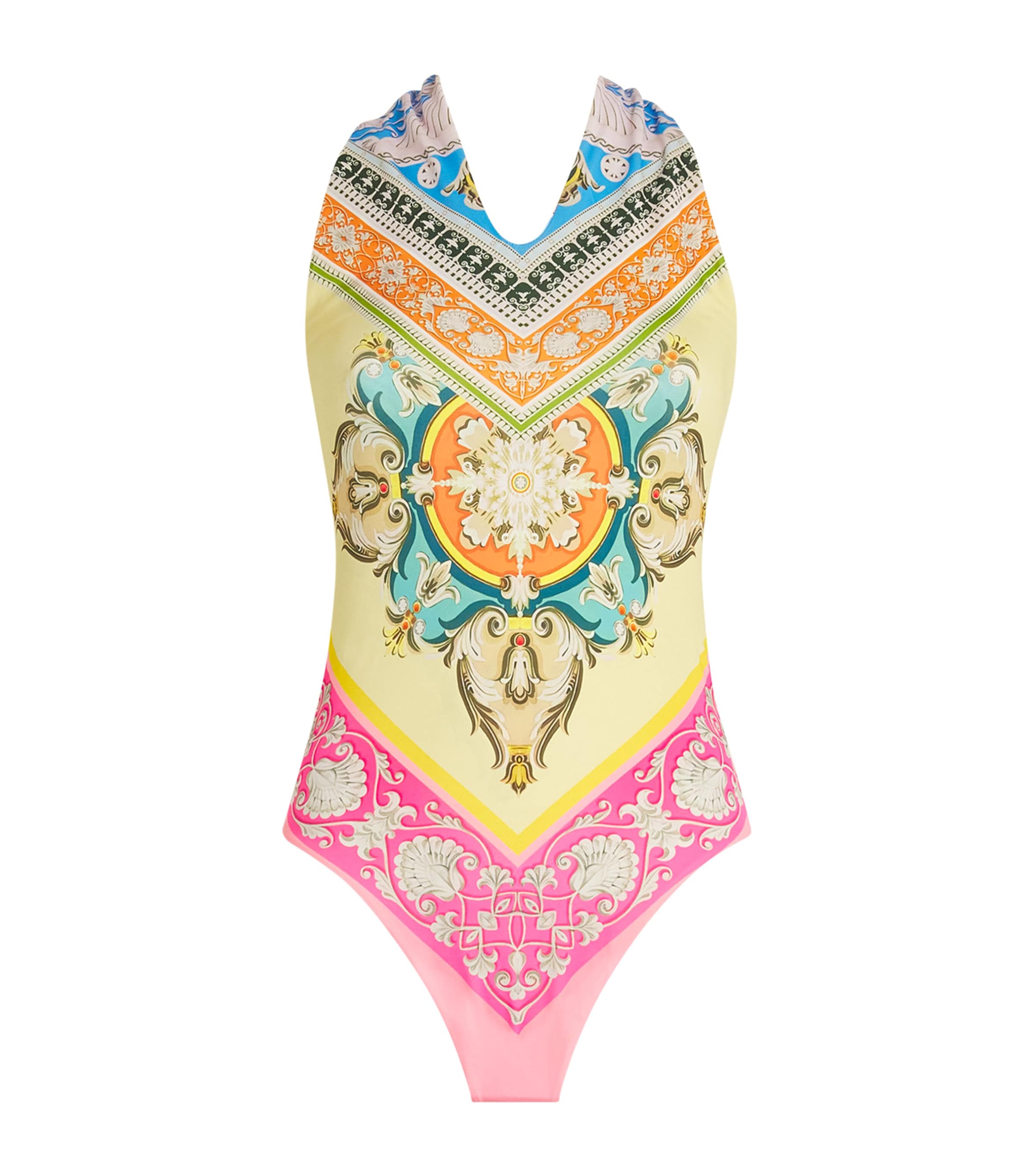 Mary Katrantzou Luce Halterneck Swimsuit