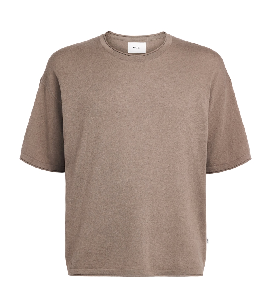 NN.07 Mens Cotton-Linen Ryan T-Shirt Clay Mirage Image 1