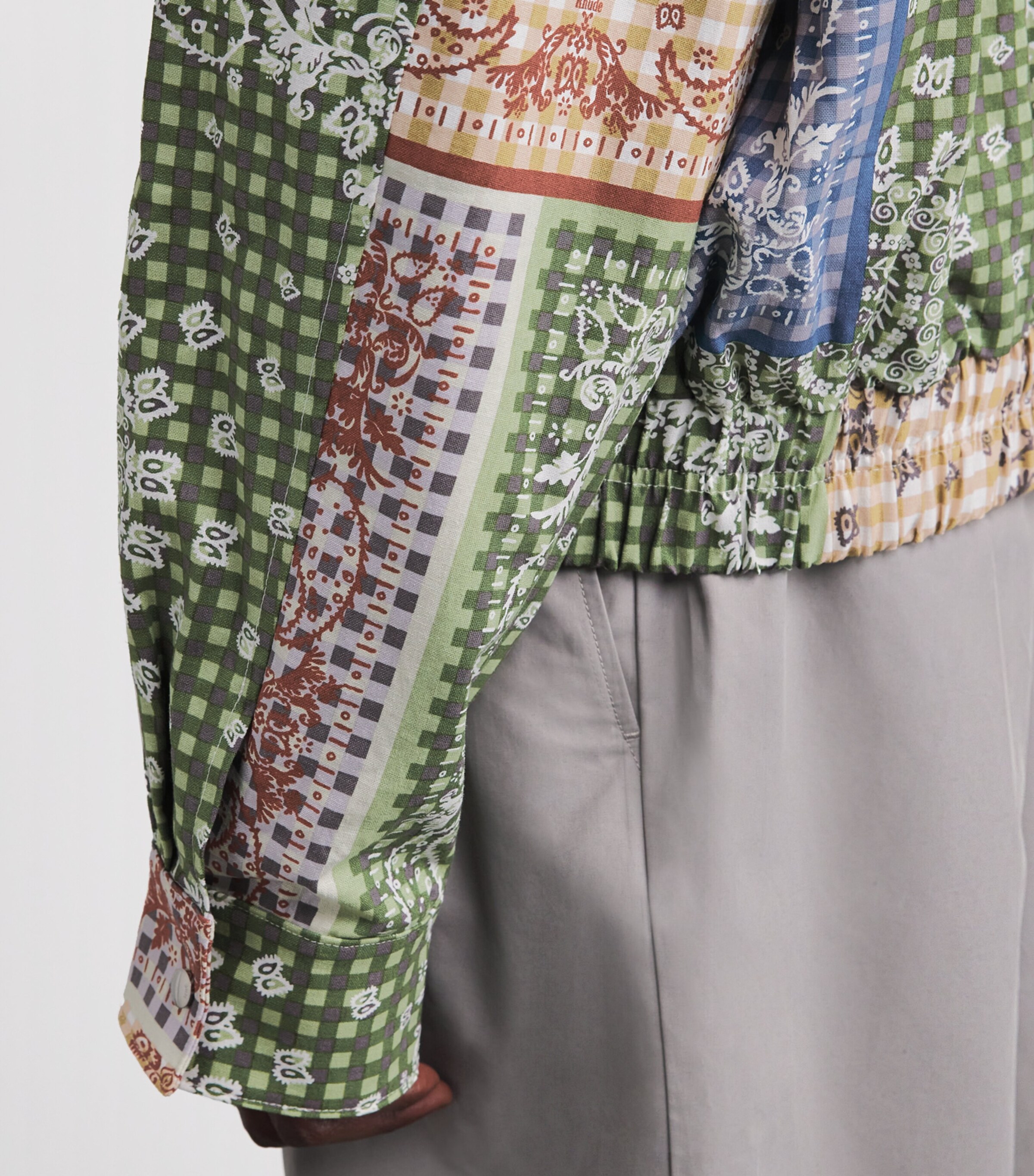 Linen-Cotton Bandana Print Jacket MULTI/ 0108 Image 6