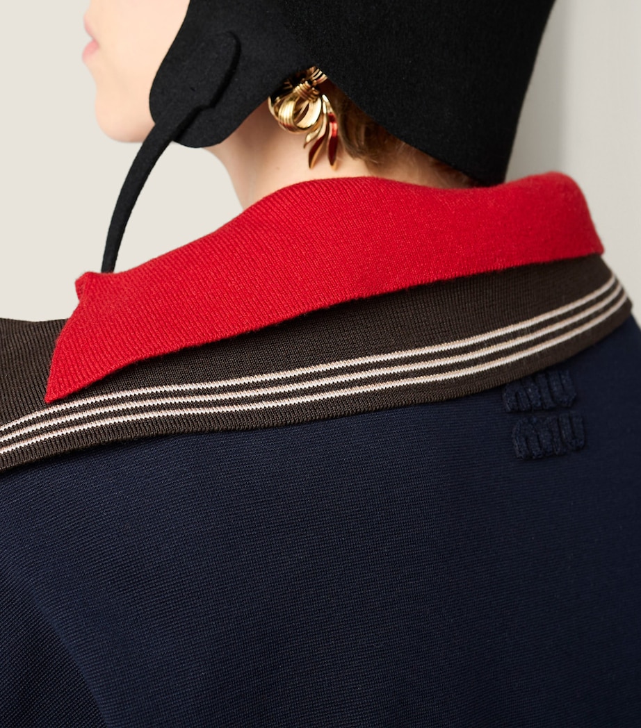 Asymmetric-Zip Polo Sweatshirt F0KGN Image 4