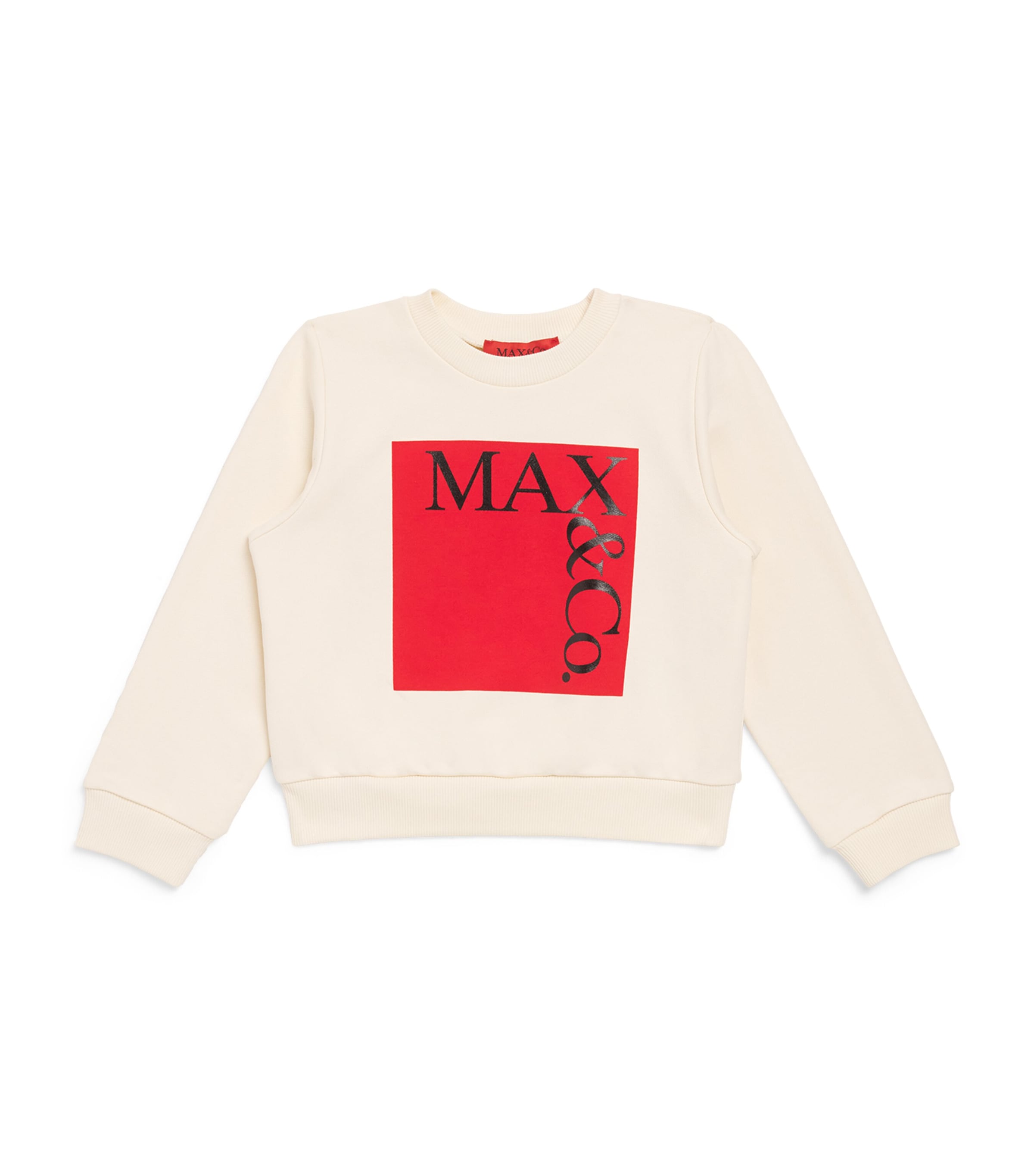 MAX & CO STRETCH-COTTON LOGO SWEATSHIRT 