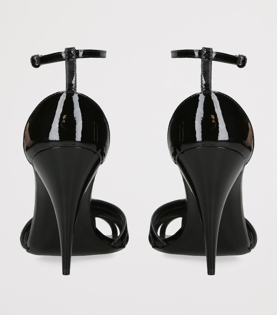 Leather Cage Sandals 95 BLACK Image 2