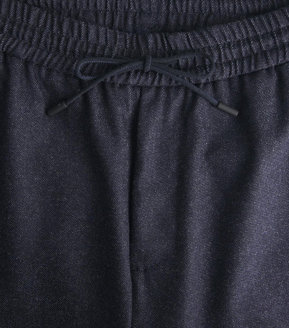 Sease Mens Virgin Wool Mindset Slim Trousers Denim Blue Image 6