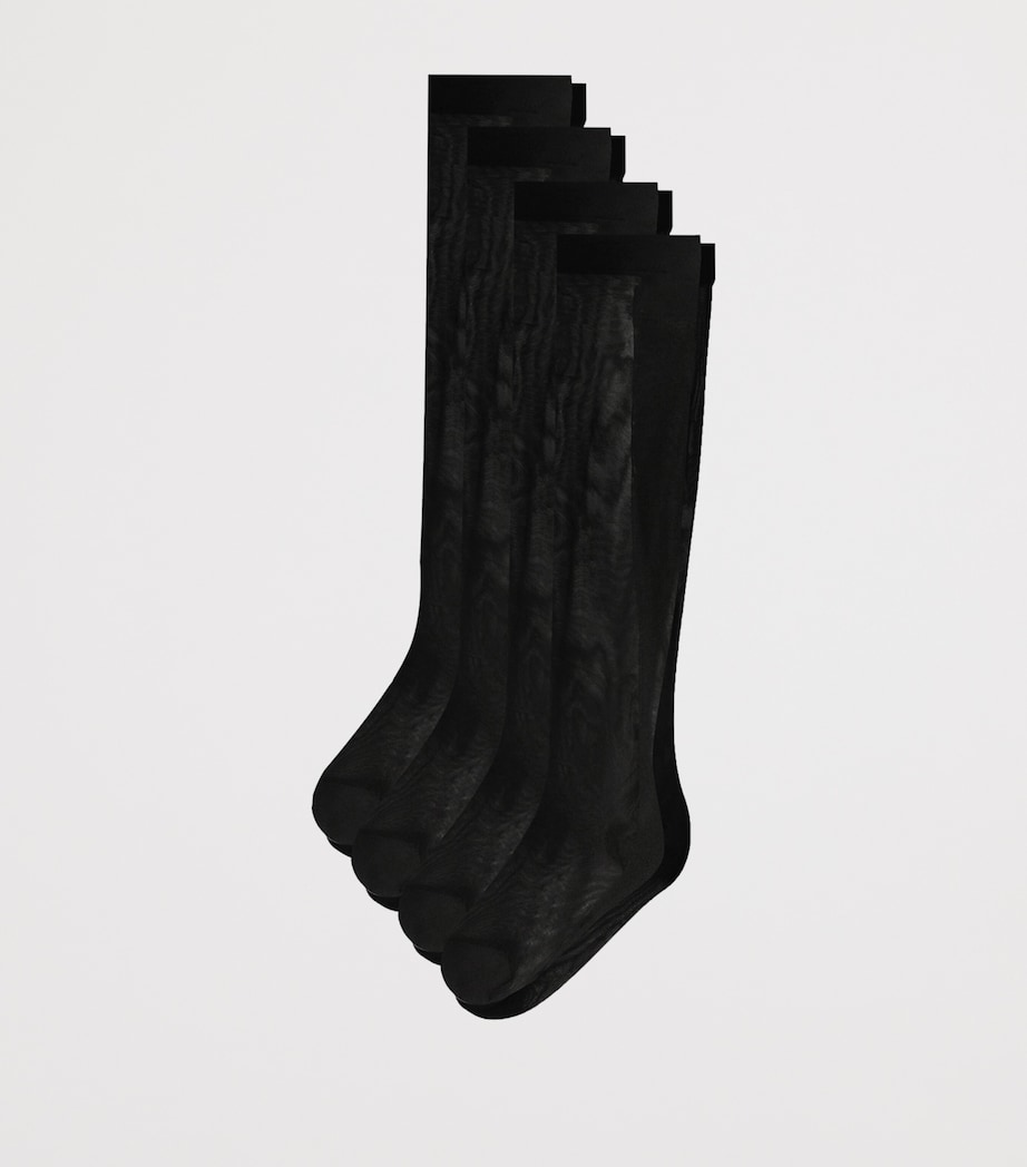 Woven Socks (Pack of 4) N0000-BLACK Image 2