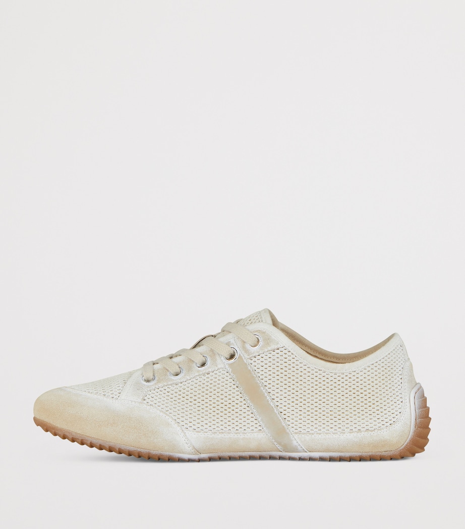 Distressed Slim Sneakers BEIGE/WHITE Image 3