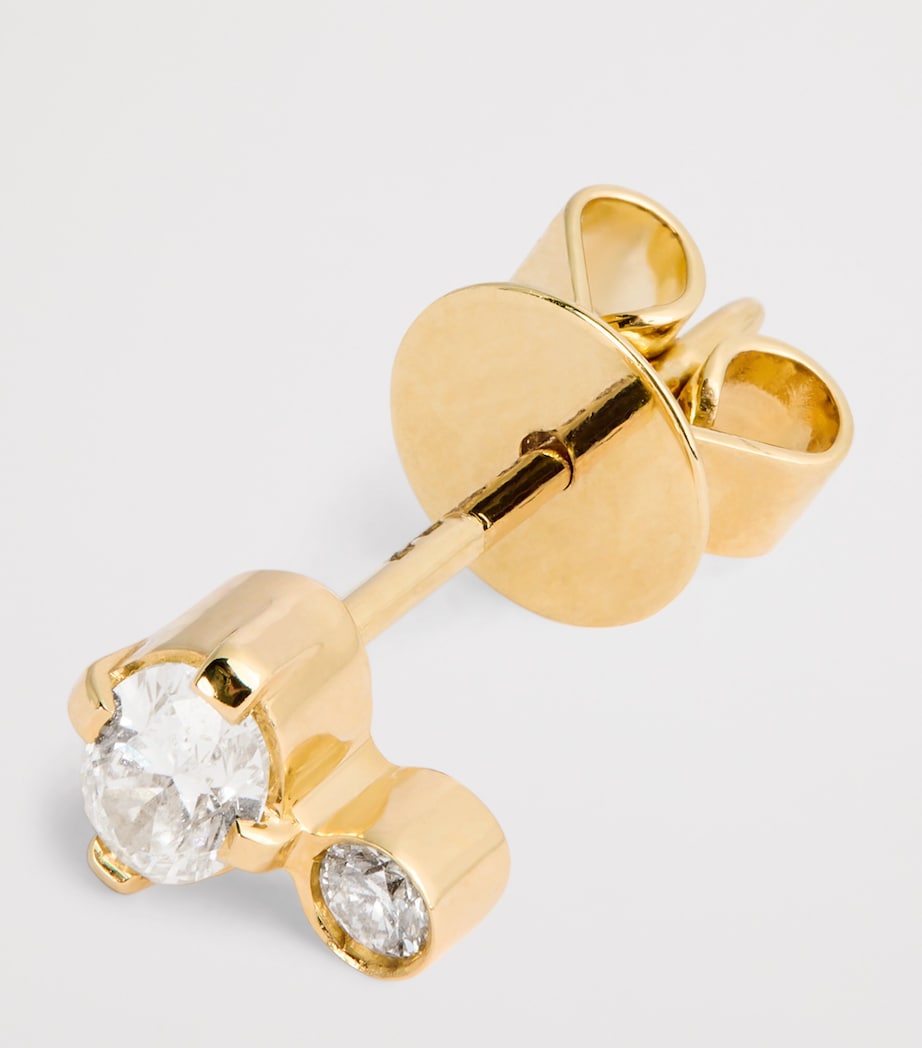 Yellow Gold and Diamond Sky Single Earring YELLOW GOLD Image 5