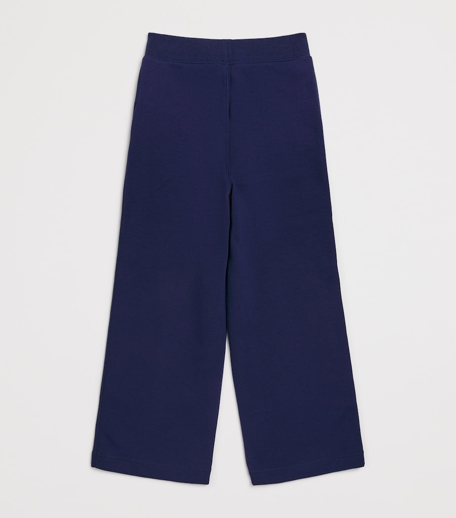 Cotton-Blend Wide-Leg Sweatpants (7-14 Years) NAVY Image 2