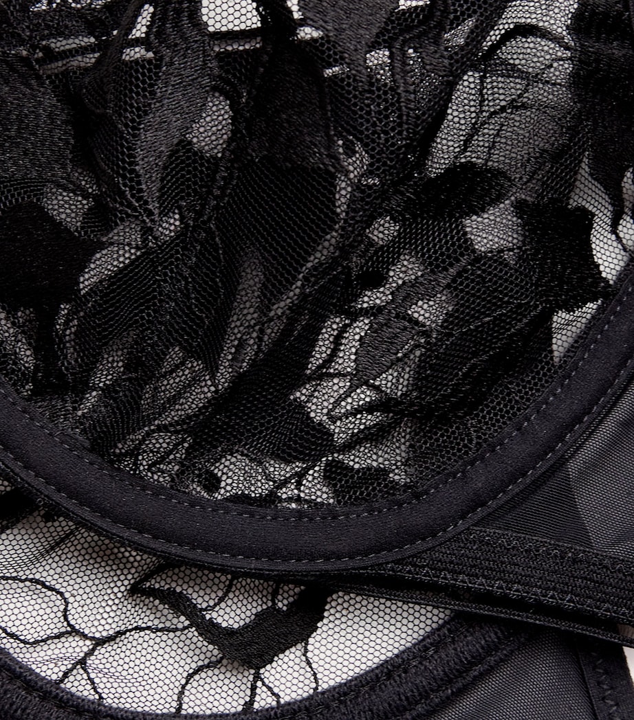 Tulle Sin Underwired Bra 04 BLACK Image 5