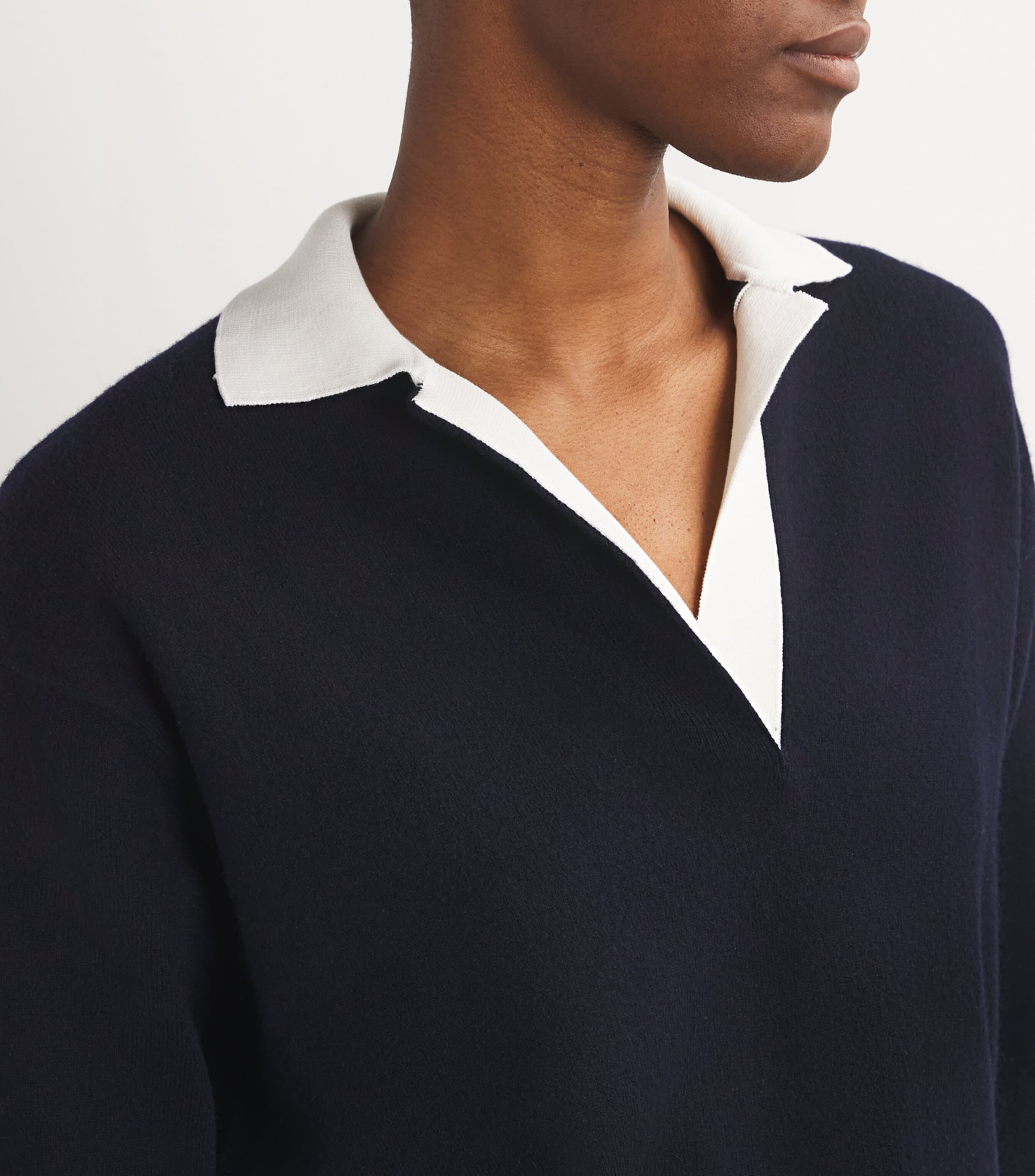 Cotton Polo Shirt 967COW CSTL/OFFWHT Image 6