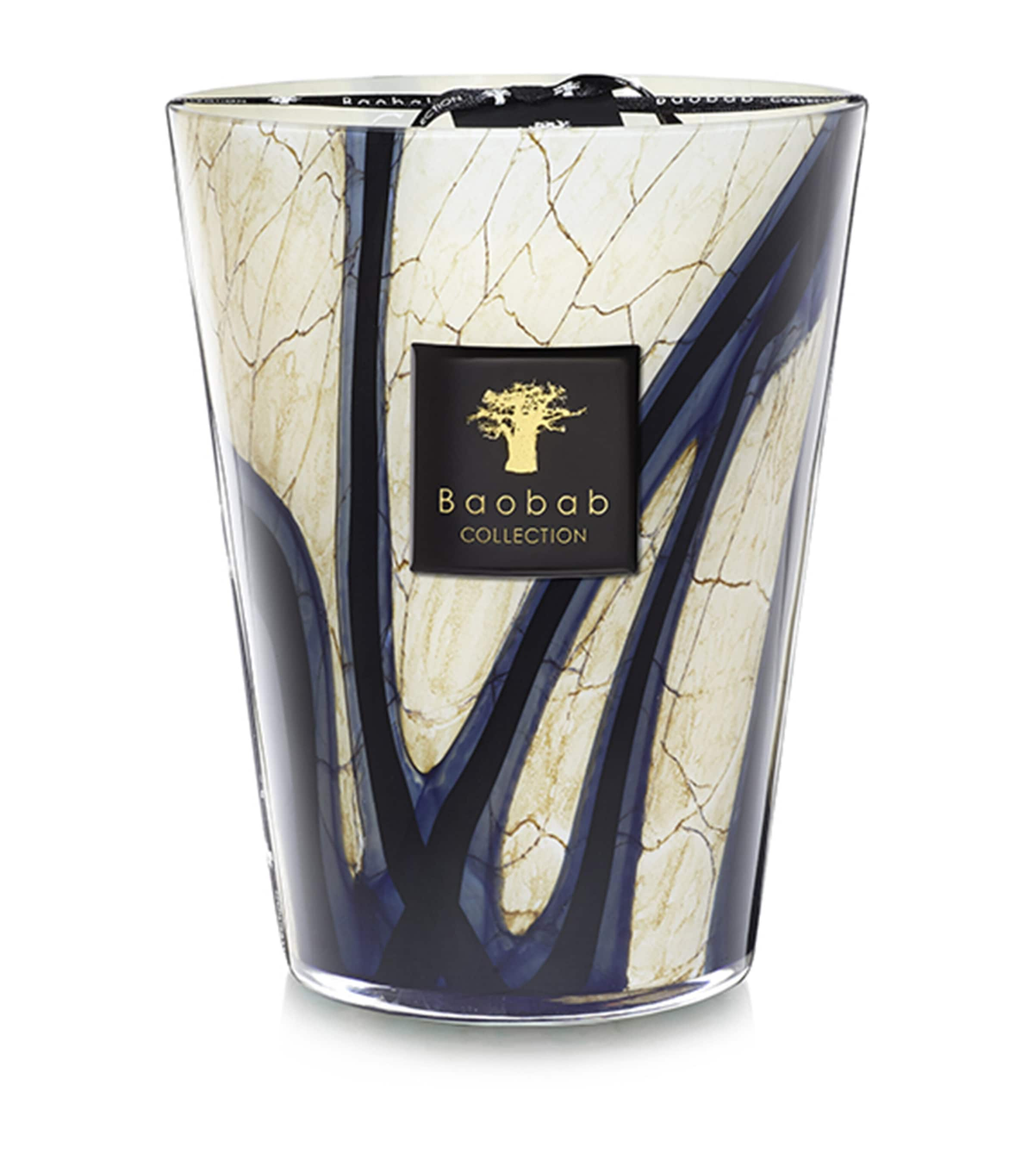 Baobab Collection Stones Lazuli Candle In Blue