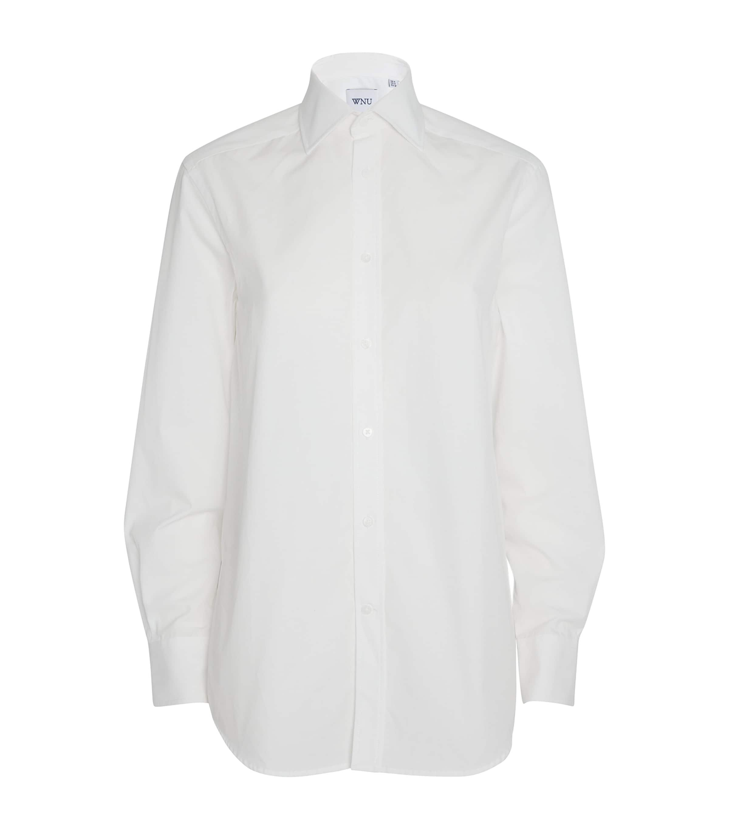 Shop With Nothing Underneath Poplin The Boyfriend Shirt In White