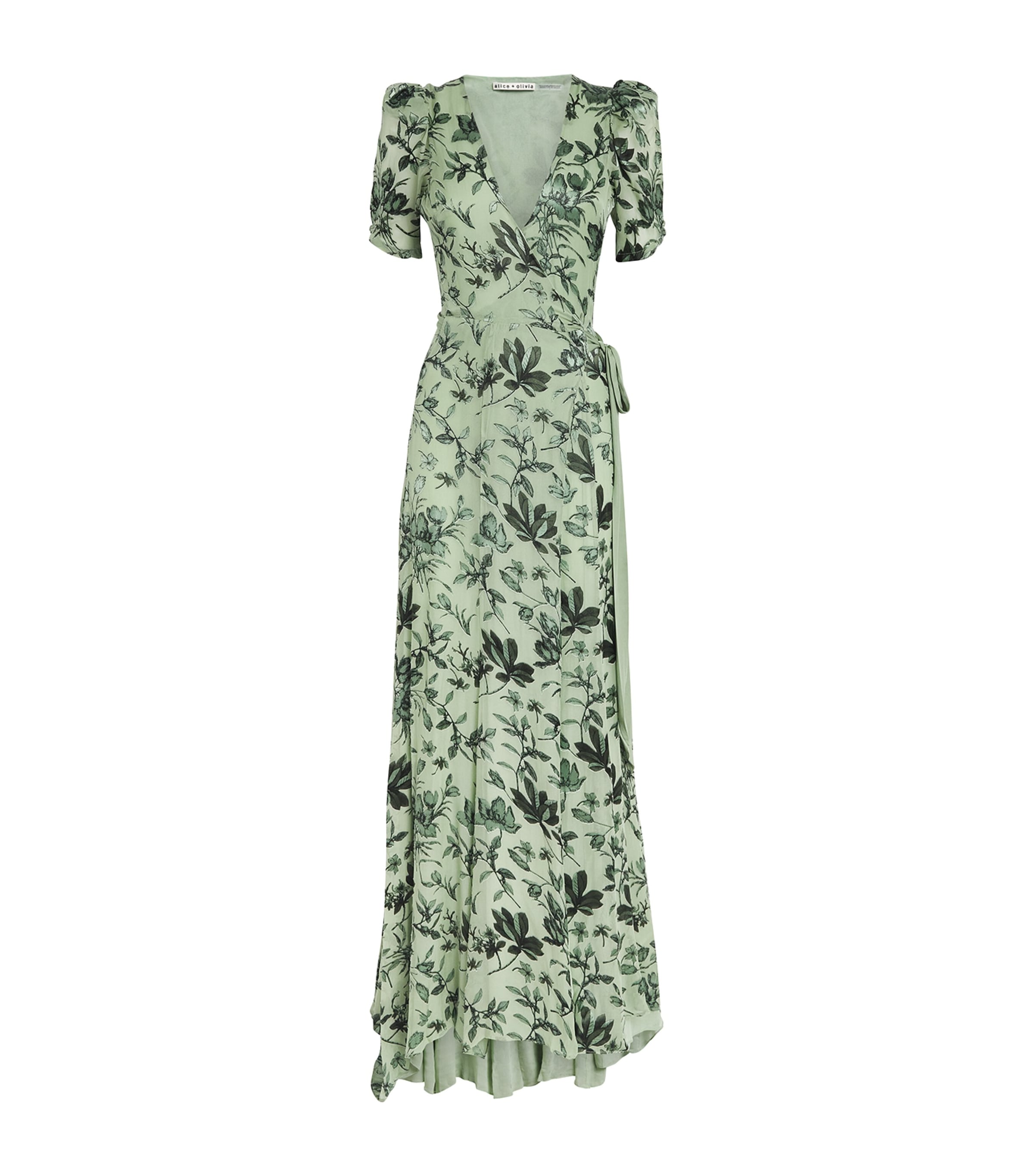 Alice+Olivia Womens Tiana Maxi Dress Grdn Sage Image 1