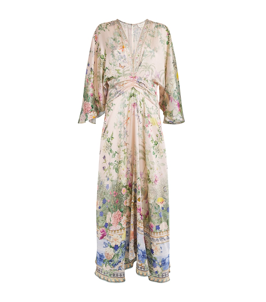 Camilla Womens Silk Palacio Playground Maxi Dress Plciplay Image 1