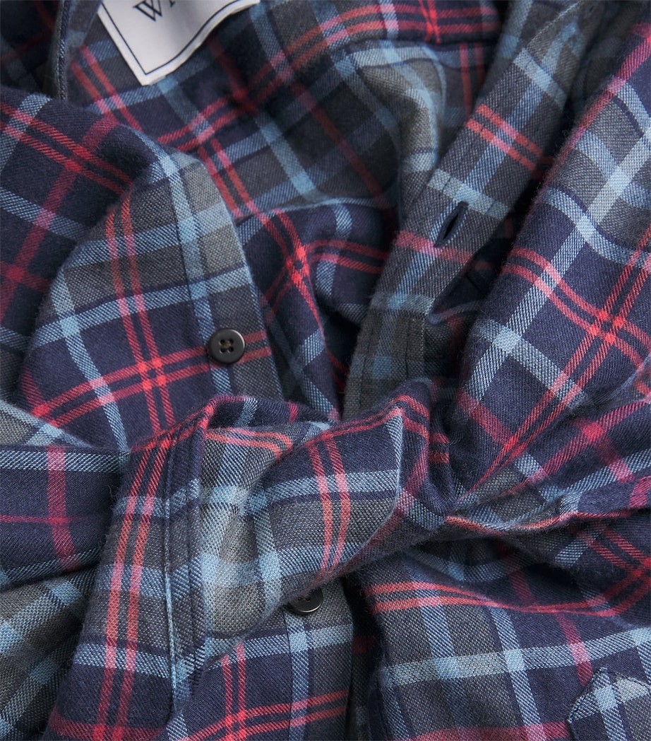Cotton-Wool Classic Shirt BLUE/RED PLAID Image 5