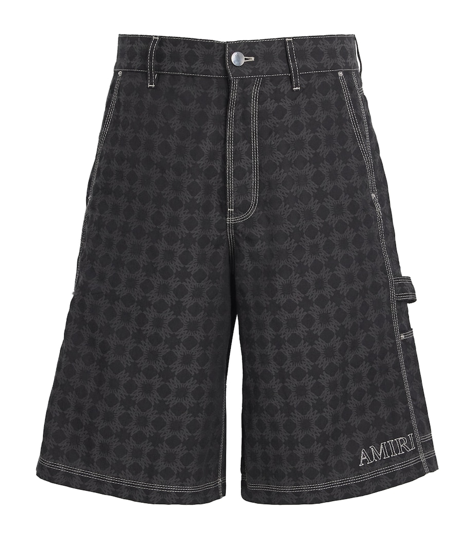Cotton-Linen MA Quad Shorts BLACK Image 1