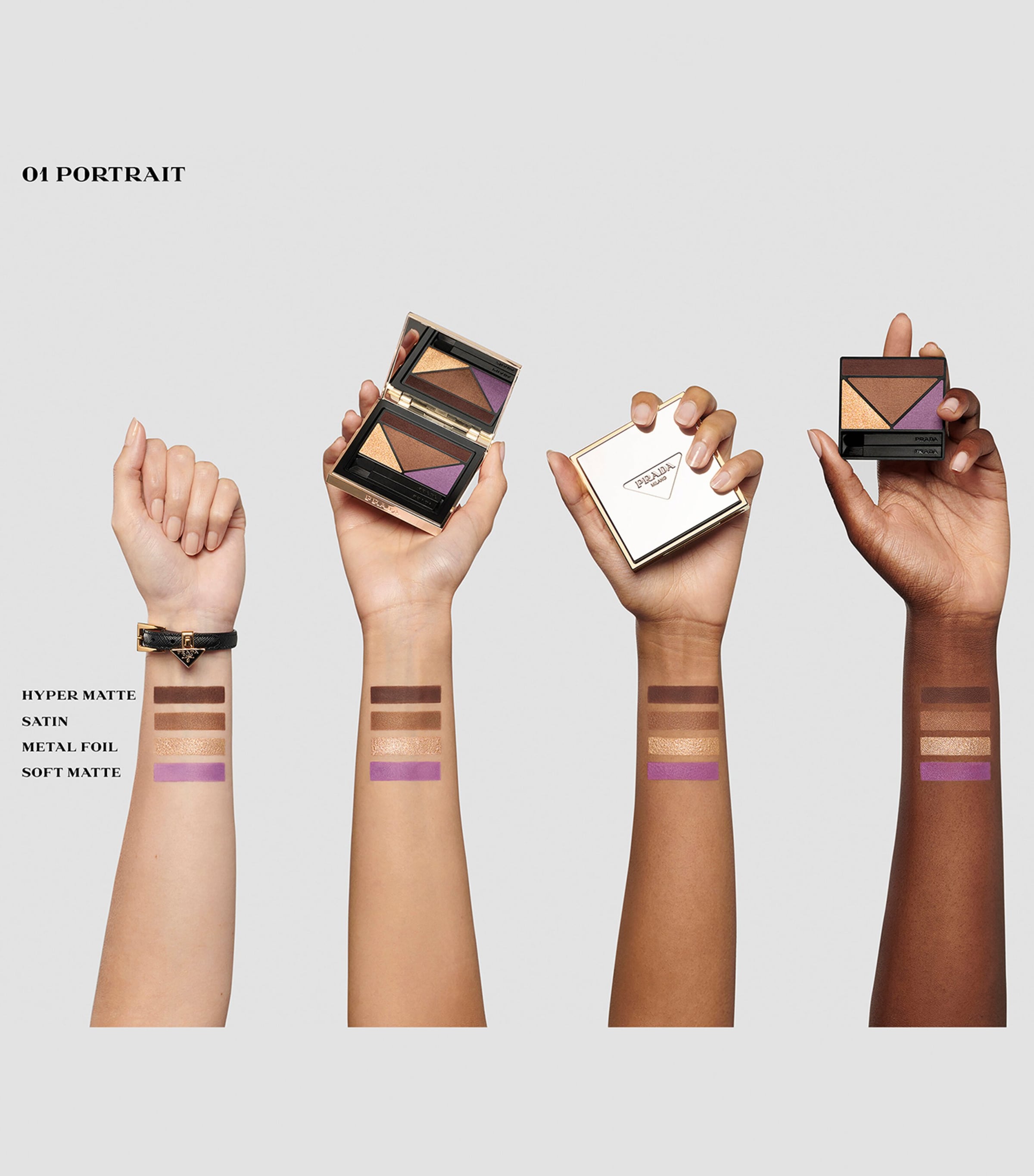 Prada Beauty Dimensions Durable Multi-Effect Eyeshadow Palette Image 4